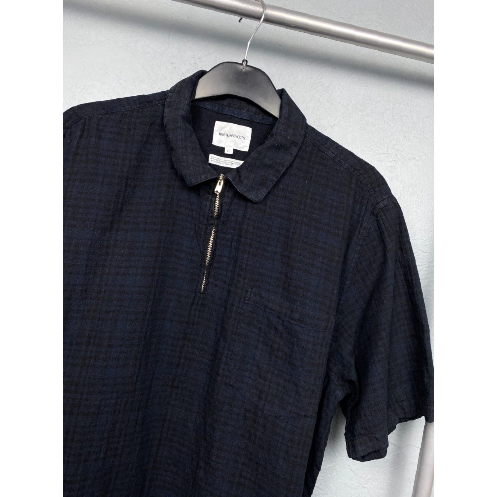 Norse Projects Norse Projects Vintage Mens Polo Shirt XL Blue Polo Mens Vintage XL Polo Shirt Blue Size US XL / EU 56 / 4 - 2 Thumbnail