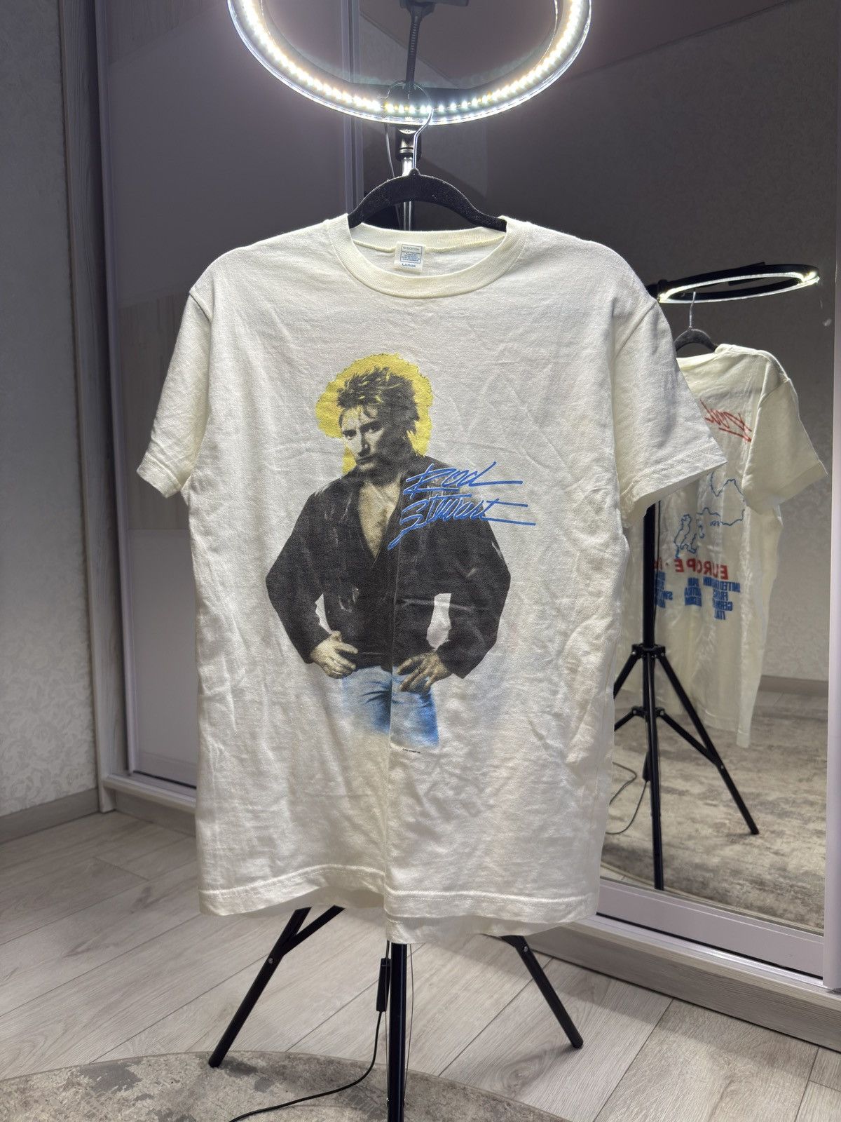 Band Tees Vintage 1986 Rod Stewart Tour T-Shirt Size US L / EU 52-54 / 3 - 1 Thumbnail
