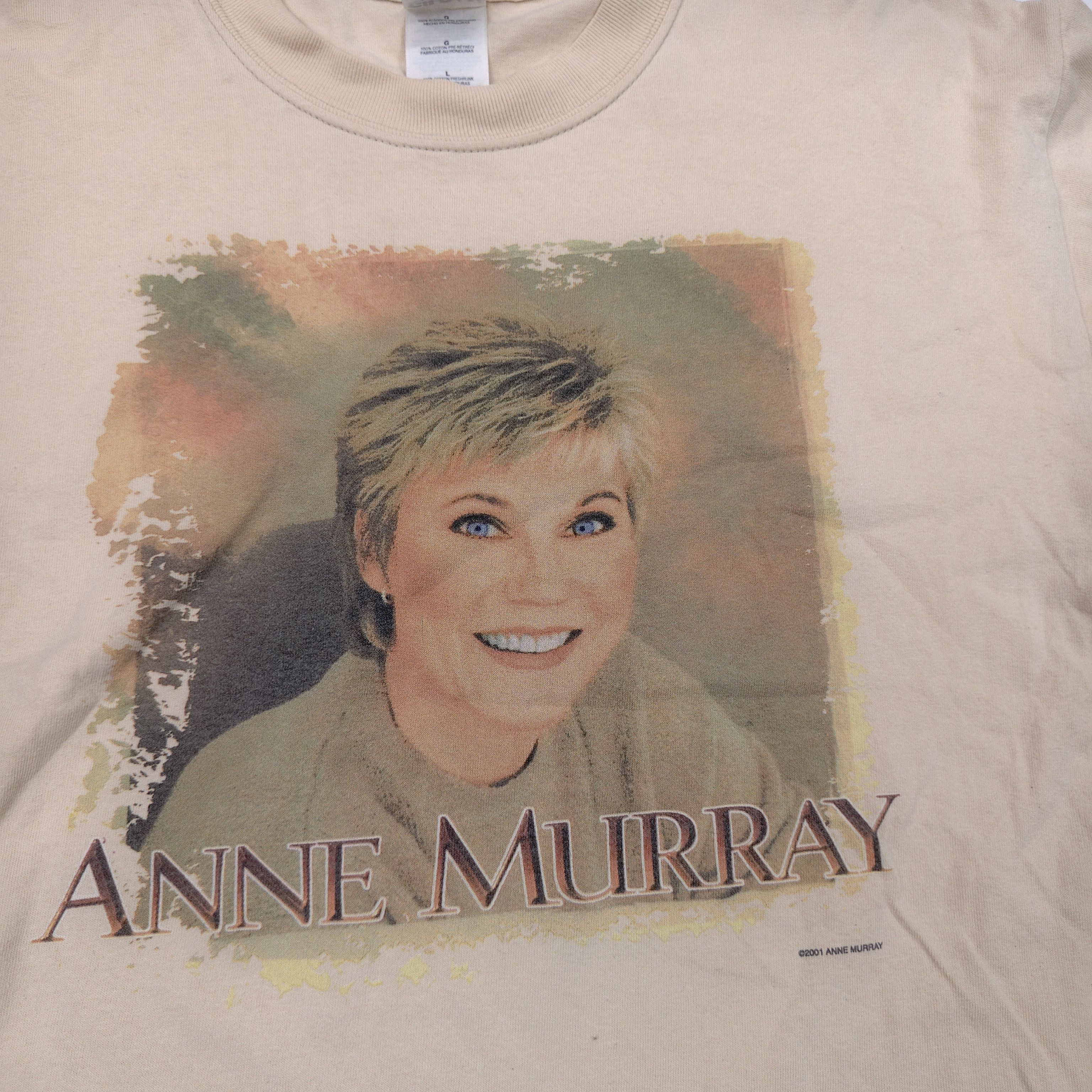 Band Tees 2001 Anne Murray What A Wonderful World #E Size US M / EU 48-50 / 2 - 3 Thumbnail