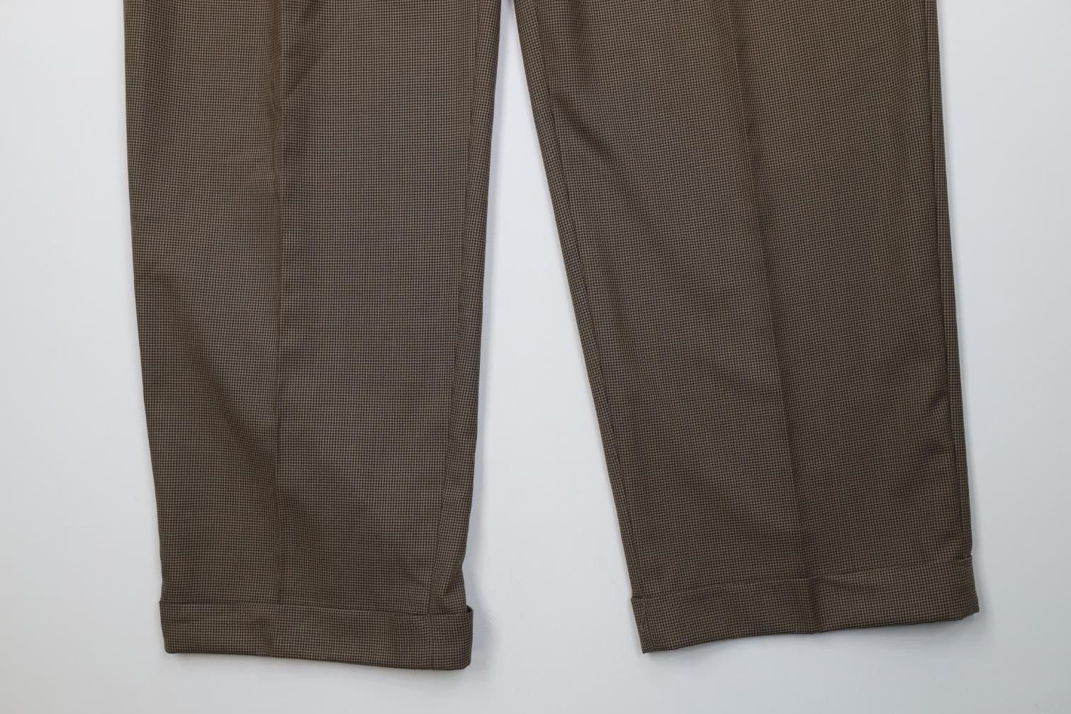 Vintage Vintage 90s Streetwear Gabardine Houndstooth Wide Leg Pants Size US 38 / EU 54 - 4 Thumbnail