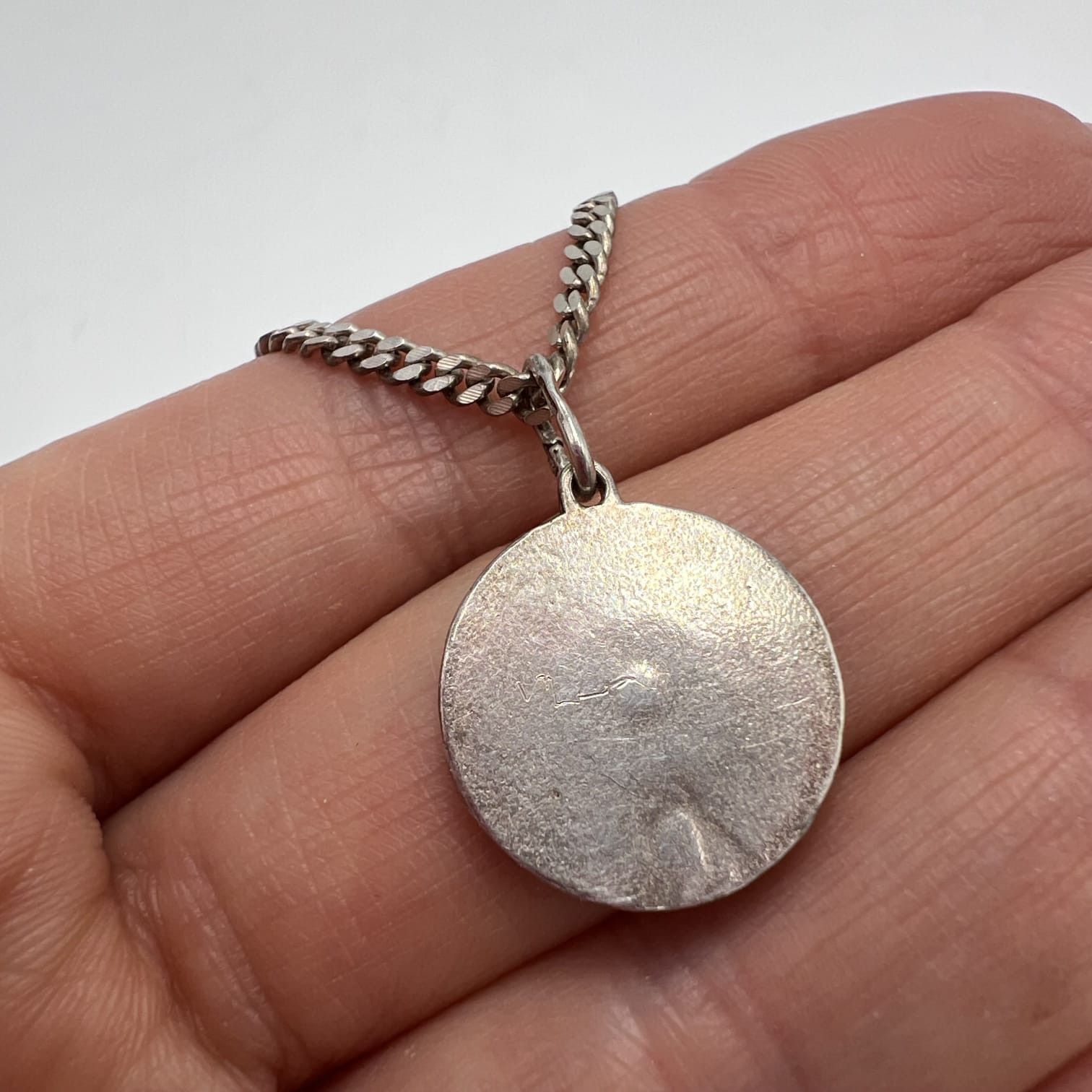 Sterling Silver Vintage Solid 925 Sterling Silver Necklace Pendant 9.52g Size ONE SIZE - 2 Thumbnail