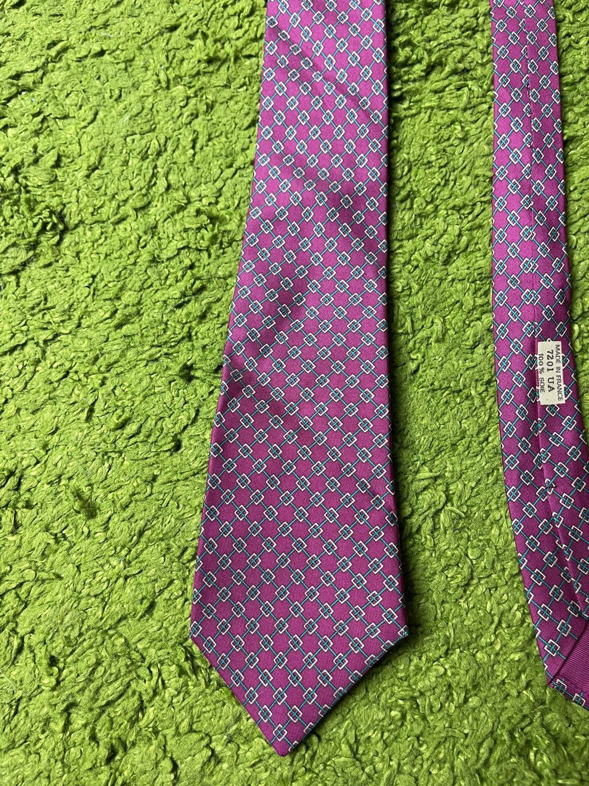 Hermes Hermes luxury graphic silk tie Size ONE SIZE - 3 Thumbnail