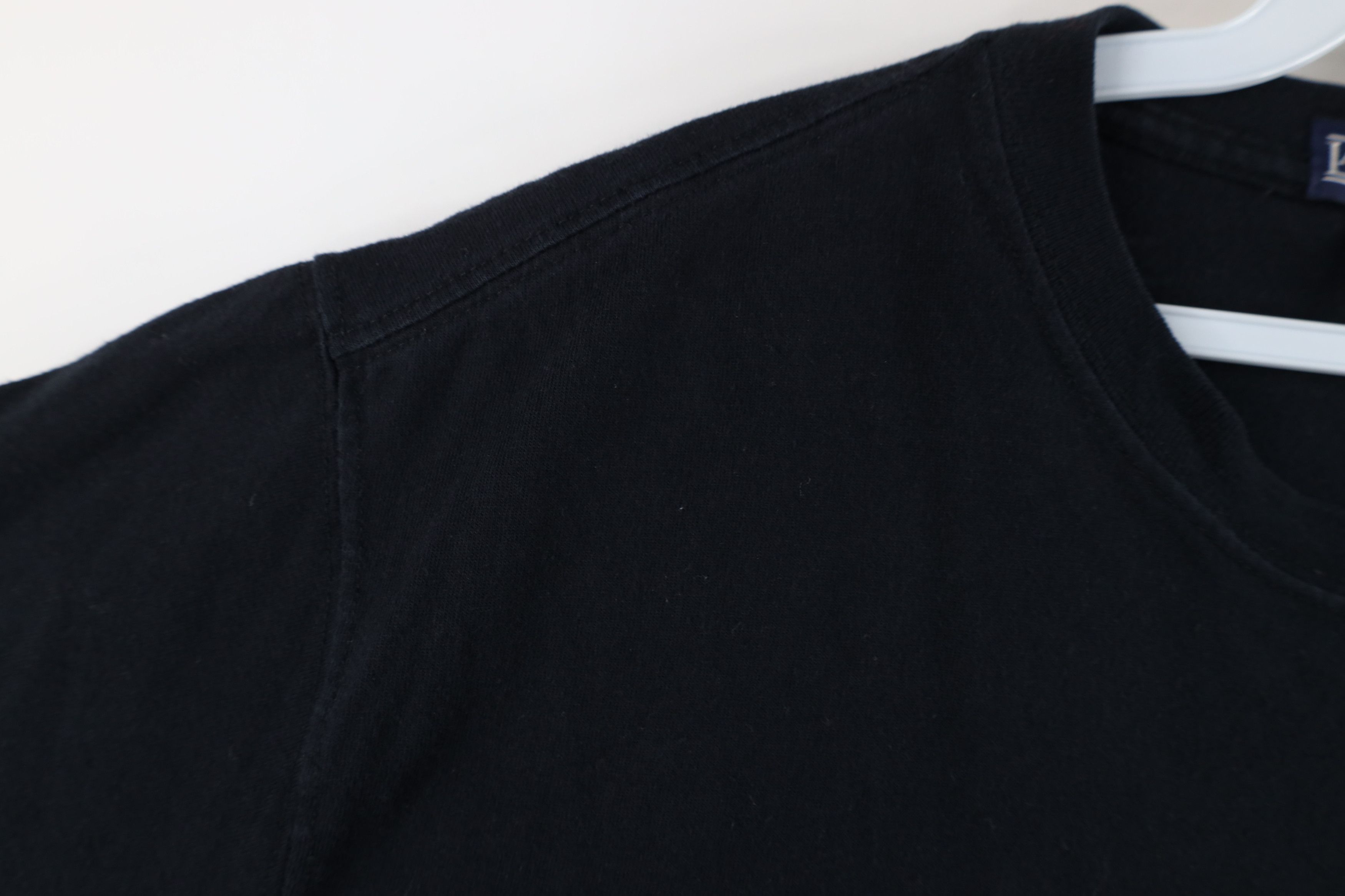 Lands' End Vintage 90s Y2K Lands End Heavyweight Cotton T-Shirt Black Size US L / EU 52-54 / 3 - 6 Thumbnail