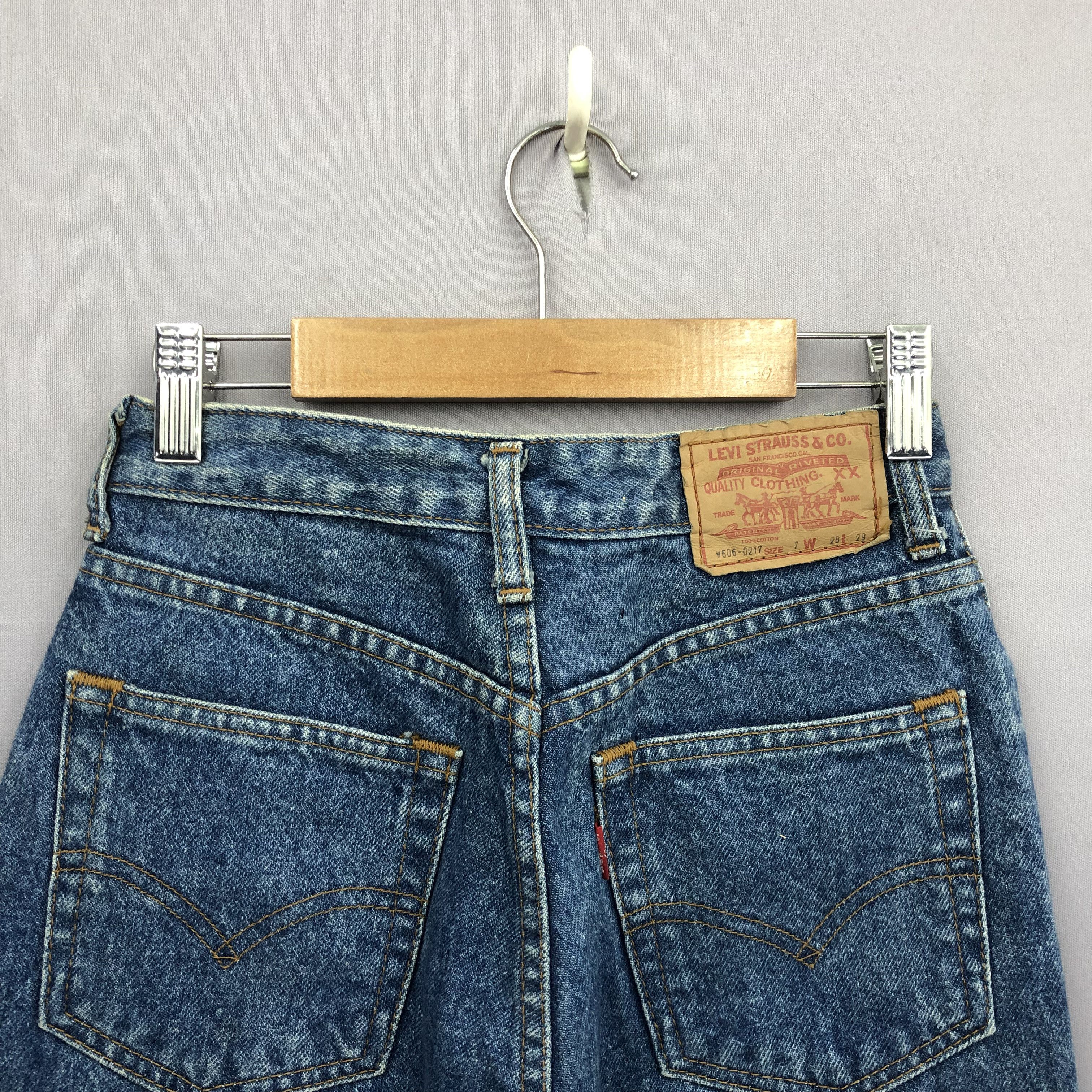 Levi's Vintage Levis 606 Stone Wash Jeans Levi's Faded Slim Denim Size 24" / US 00 / IT 34 - 6 Thumbnail