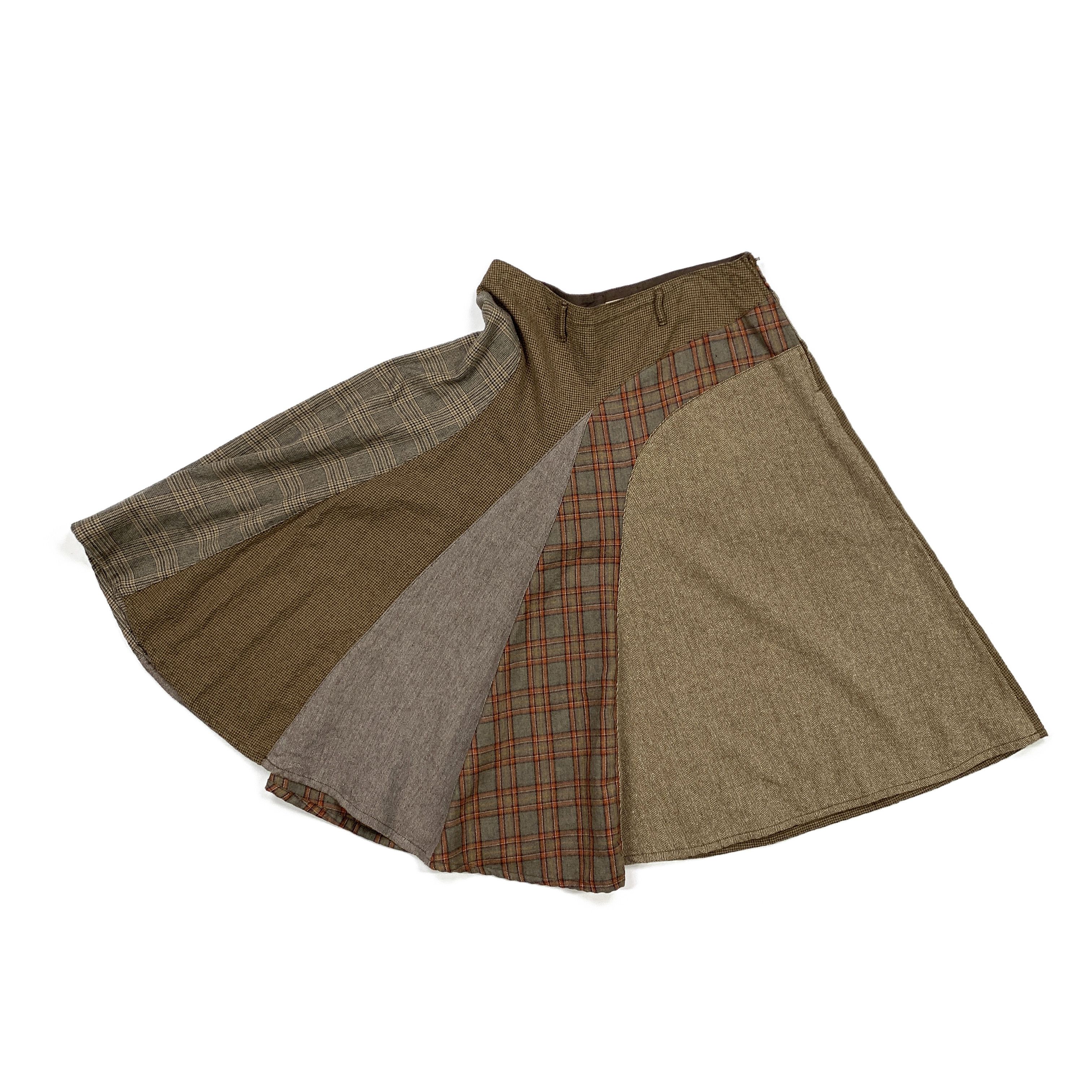 Kapital Flowy Patchwork Skirt Size 29" - 3 Thumbnail