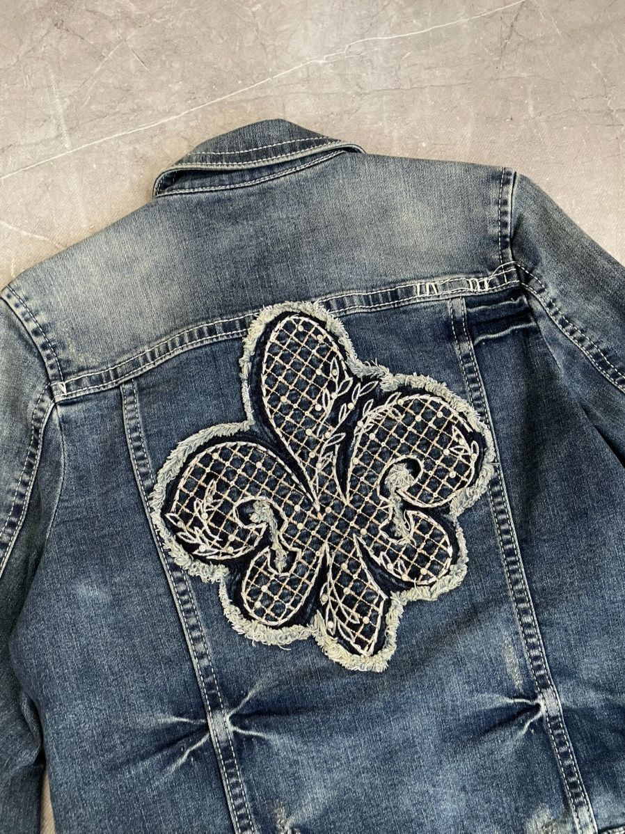 Tornado Mart Miss me Denim Jacket Blue affliction style trucker jacket Size US M / EU 48-50 / 2 - 8 Thumbnail