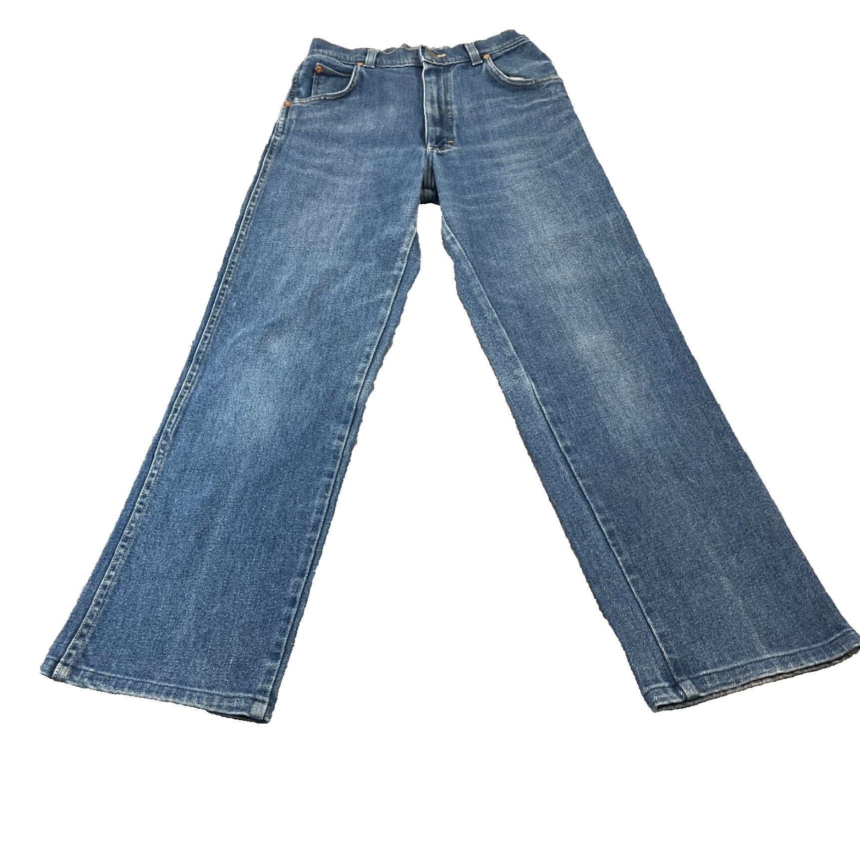 Lee VINTAGE Lee Riders Jeans Womens 26 30 UK 8 Relaxed Straight High Waist Mid Wash Denim Blue 5-Pocket Womens Jeans Boy? Size 30" / US 8 / IT 44 - 2 Thumbnail