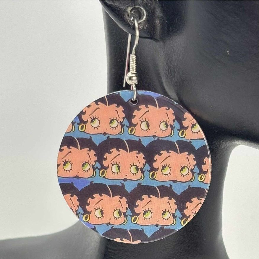 Other Blue Betty Boop Earrings Size ONE SIZE - 1 Thumbnail