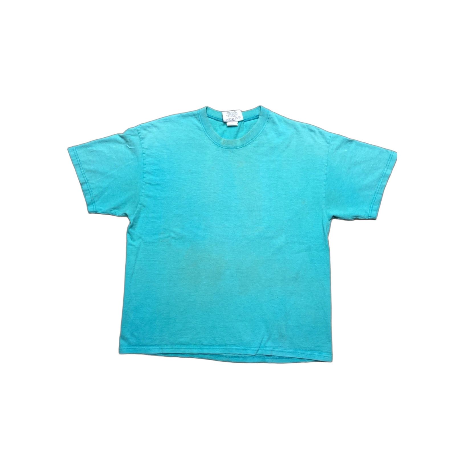 Lee VINTAGE 90s Lee Sport Blank T Shirt Teal Blue USA Made Men’s Boxy Large Shirt Mens L Blue 90s Lee Sport T-Shirt Size US L / EU 52-54 / 3 - 1 Thumbnail