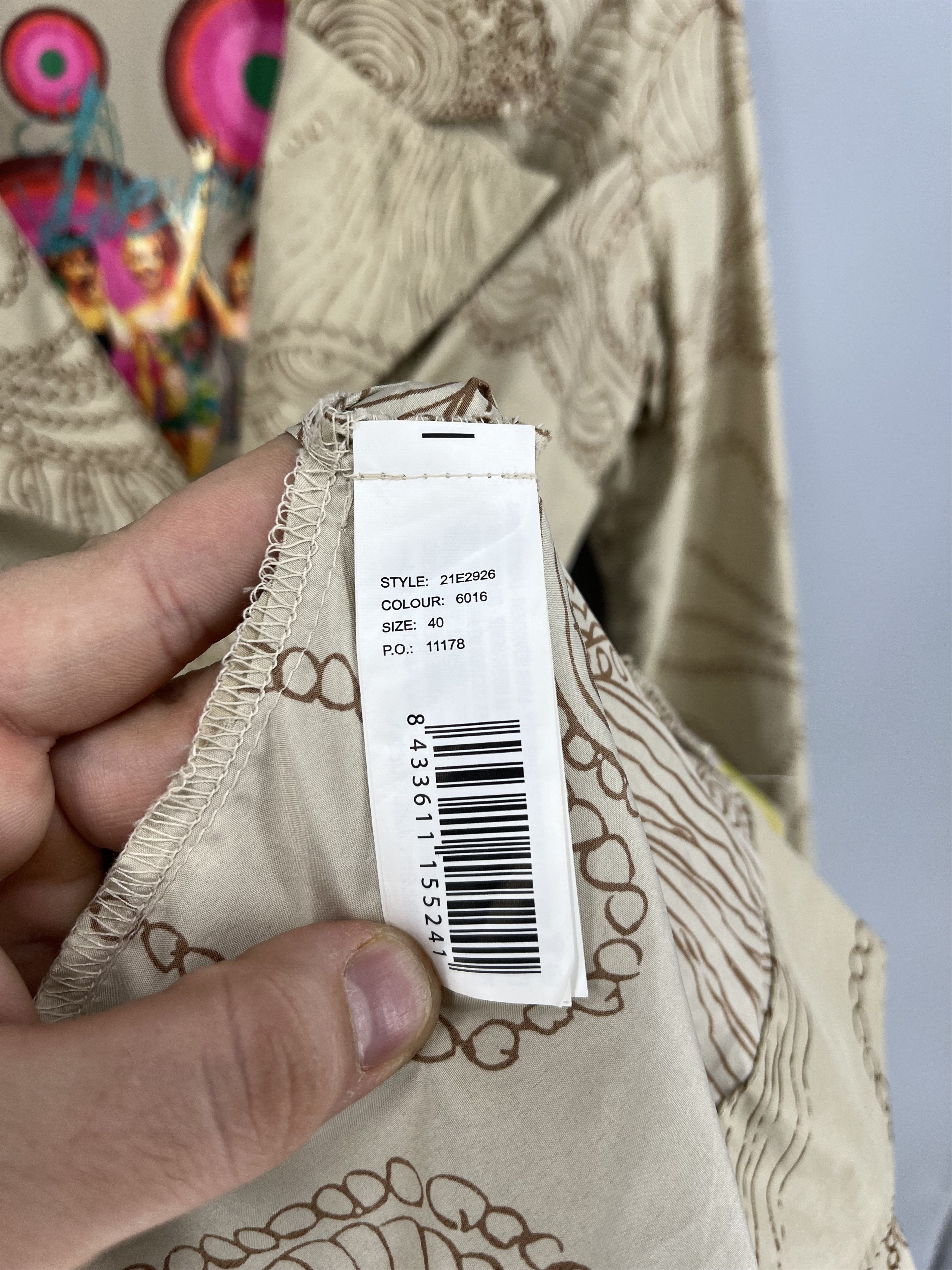 Desigual Ladies Desigual Multicolored Long Trench Coat Size XS Size XS / US 0-2 / IT 36-38 - 10 Thumbnail