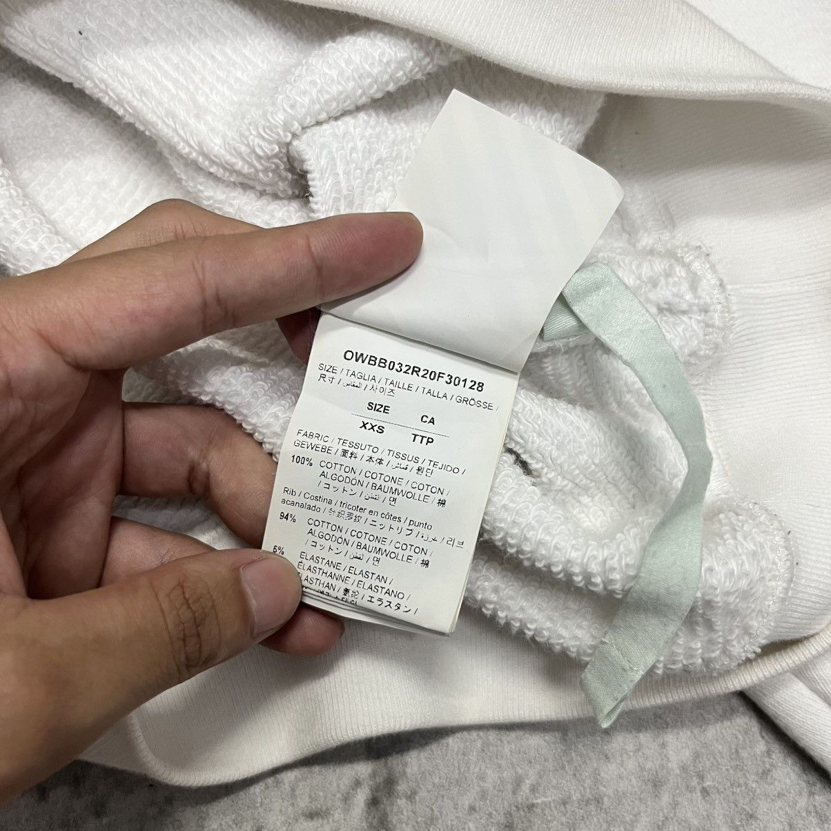Off-White Off-White Brush Arrow Hoodie White Size US XXS / EU 40 - 7 Thumbnail