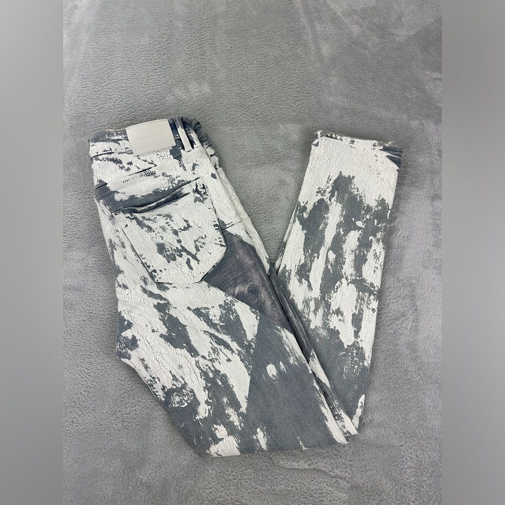 Purple Brand Purple Brand Jean NWT P001 Cracle Paint Skinny Jeans Men's Size US 32 / EU 48 - 1 Thumbnail