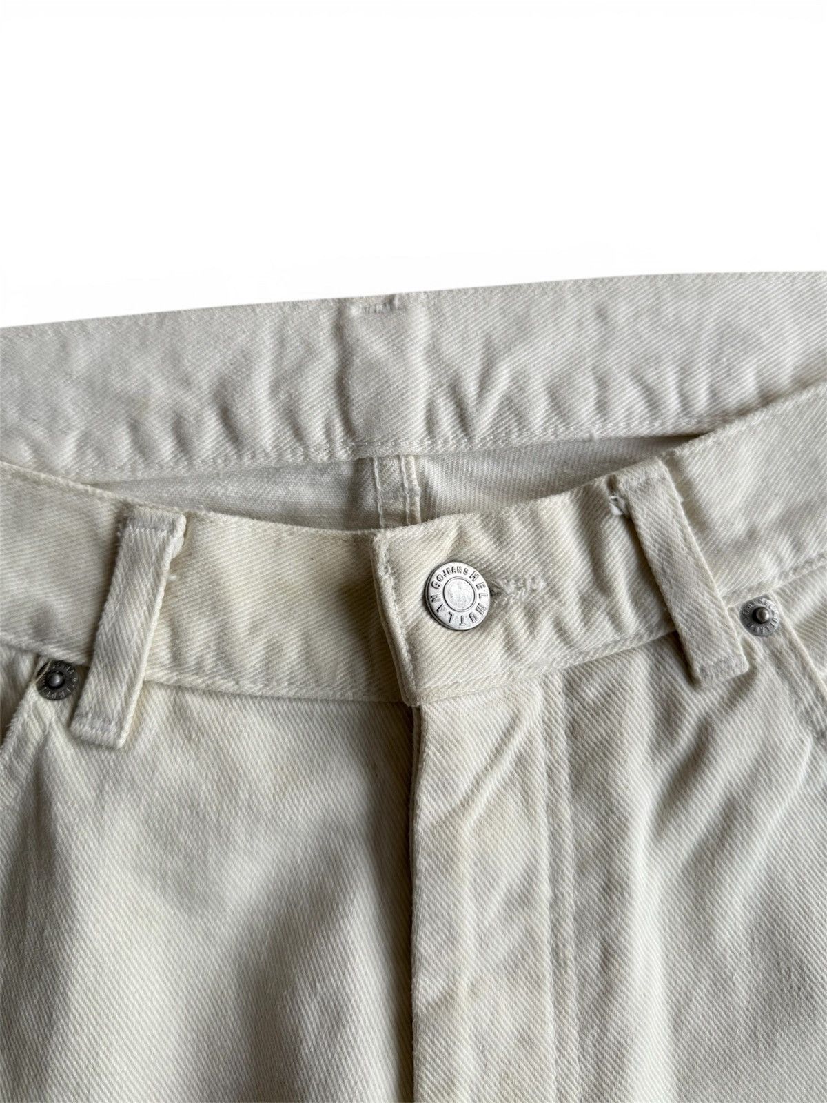 Helmut Lang 1998 Helmut Lang White Denim on Kanye Style Size US 29 - 2 Thumbnail