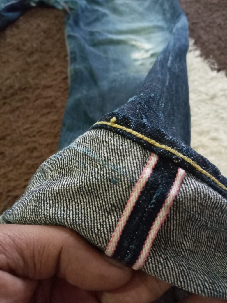 Japanese Brand × Momotaro Jeans × Vintage Vintage Distress Momotaro selvadge Jeans Size US 31 - 11 Thumbnail