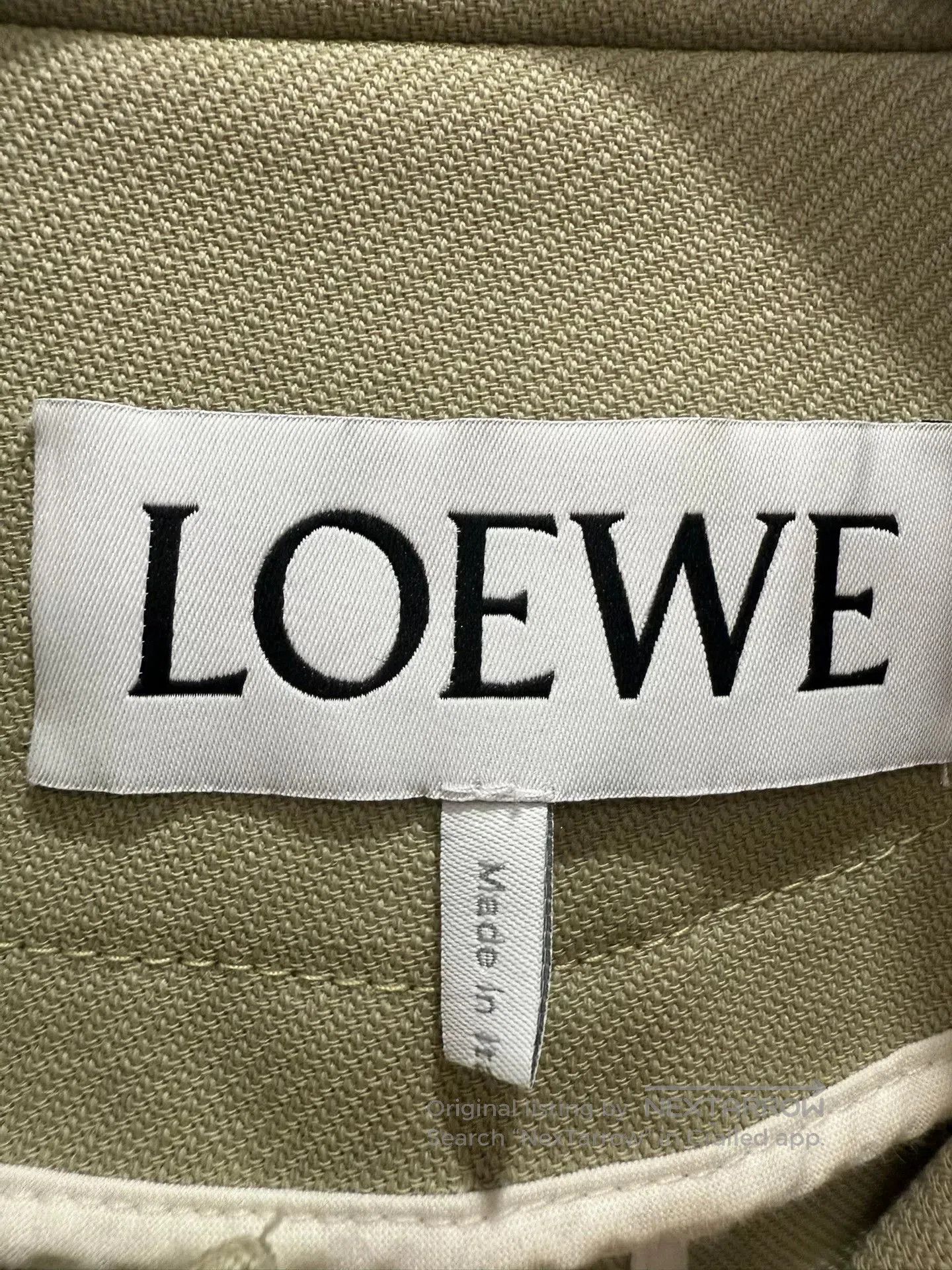 Loewe Beige Coat Size 48.
