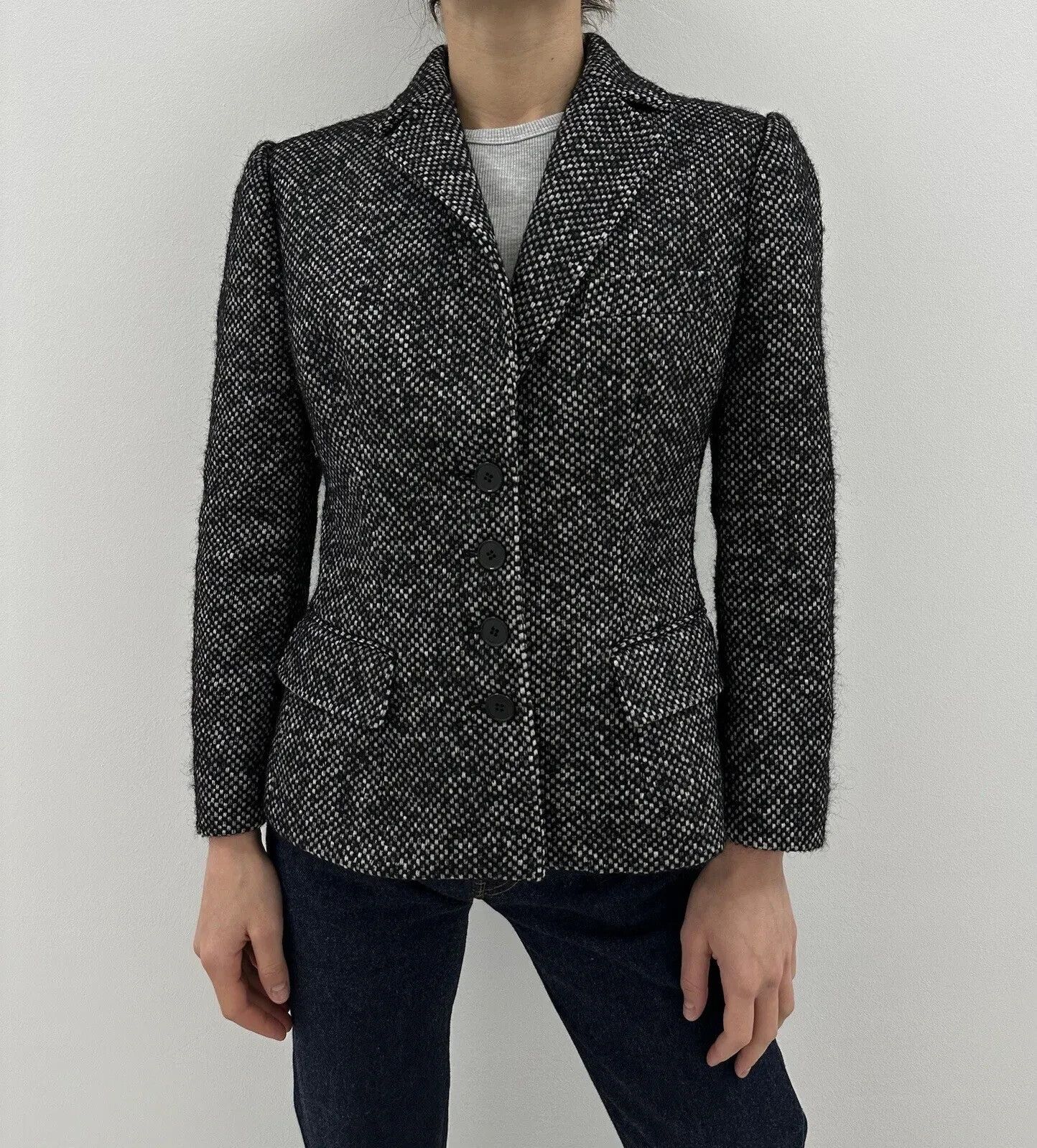 Dolce & Gabbana Dolce & Gabbana Women Fitted Blazer Coat Jacket Wool Alpaca Size M / US 6-8 / IT 42-44 - 1 Thumbnail