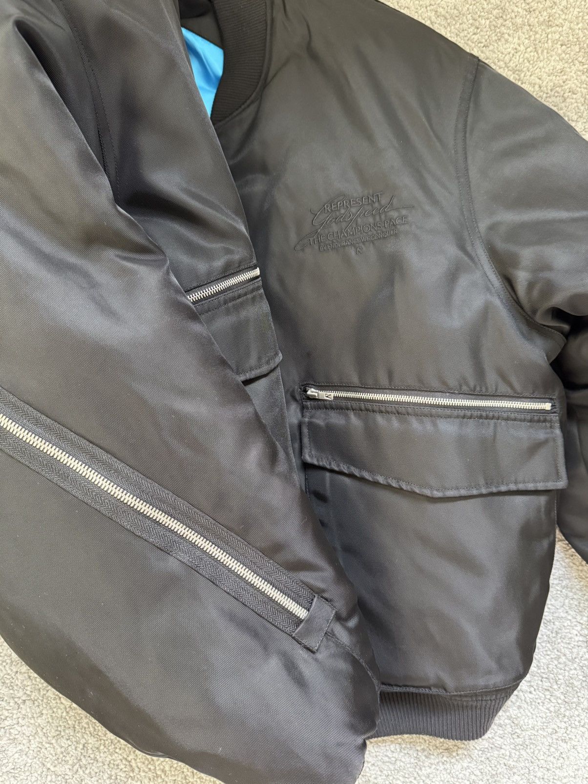 Represent GodSpeed Black Bomber Jacket - Latest Collection