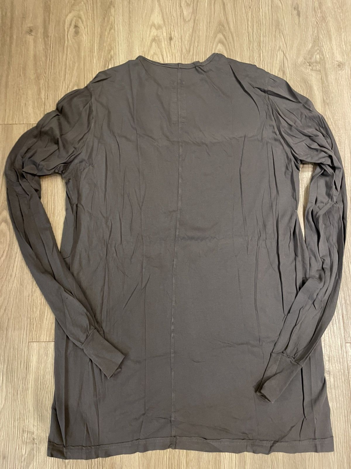 Rick Owens Drkshdw Rick Owens LS Tee Flint (dark gray) Size US XL / EU 56 / 4 - 3 Thumbnail