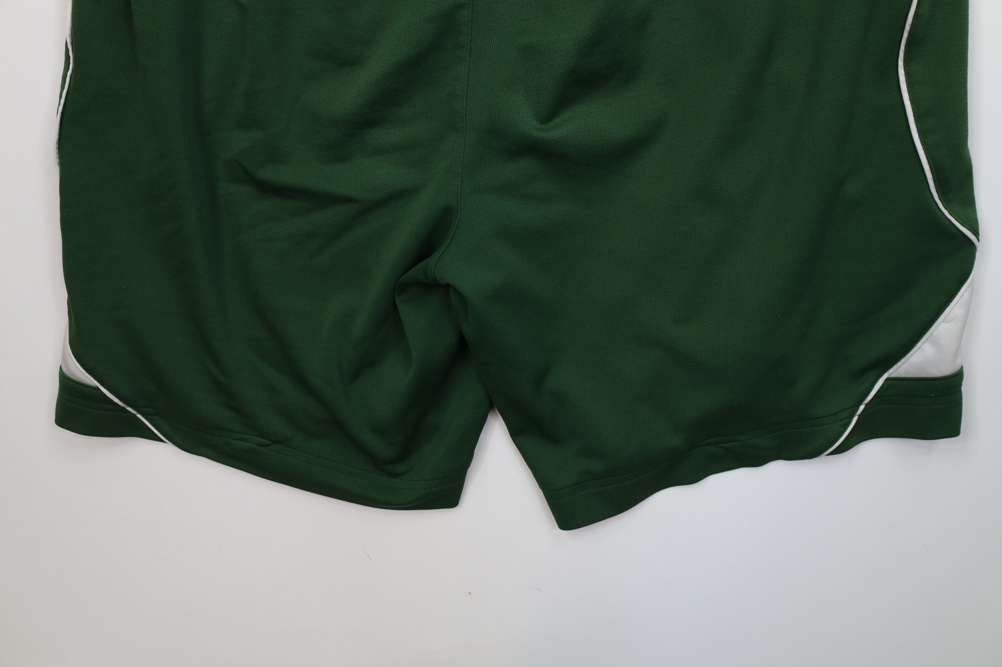 Reebok Vintage Reebok Logo Heavyweight Basketball Shorts Green Size US 36 / EU 52 - 12 Thumbnail