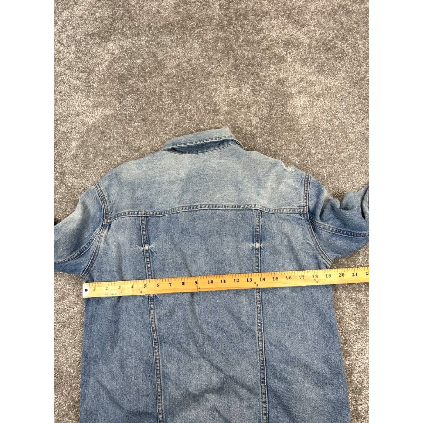 Madewell Madewell Jacket Womens Small Blue Cotton Denim Bomber Size S / US 4 / IT 40 - 5 Thumbnail