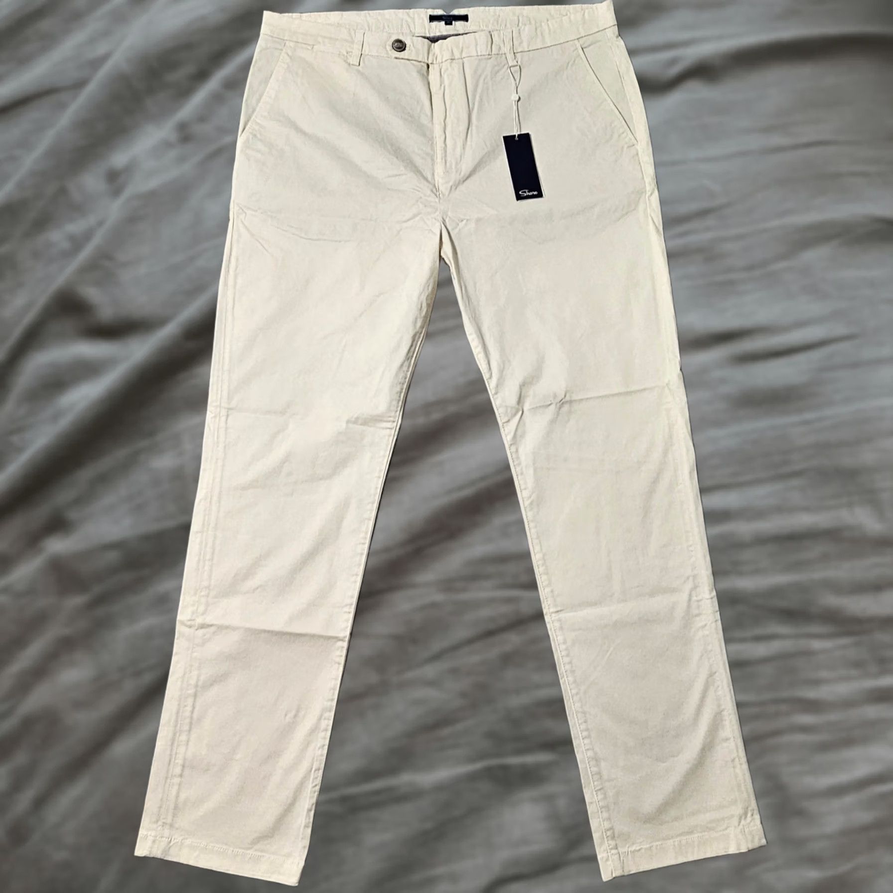 Vintage Shore The Matt Pants Mens Size 38 x 31 Gray Slim Fit Stretch Fabric Chinos Size US 38 / EU 54 - 1 Thumbnail