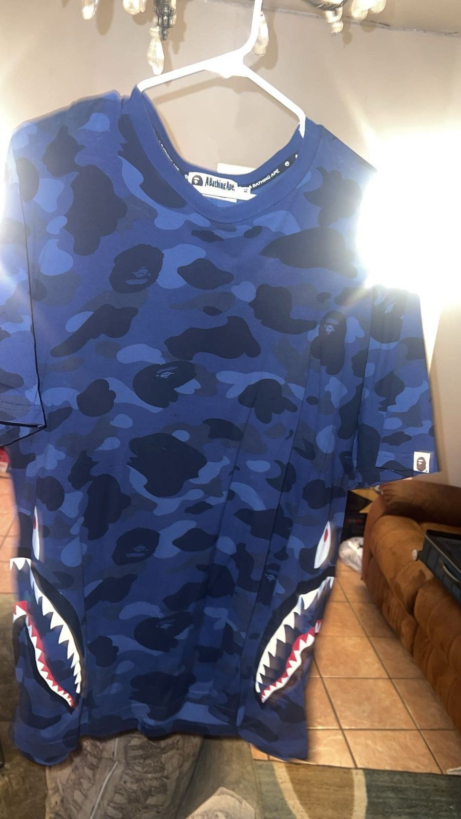Bape COLOR CAMO SIDE SHARK TEE Size US XXL / EU 58 / 5 - 3 Thumbnail