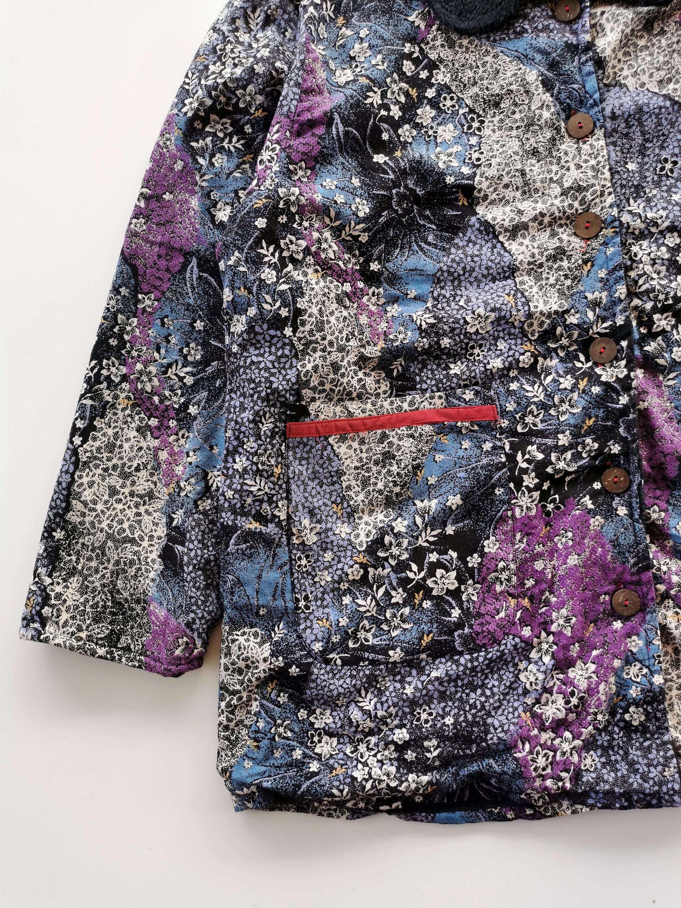 Japanese Brand Hysabun Japan Flower Art Double Pocket Sweater Size US M / EU 48-50 / 2 - 5 Thumbnail