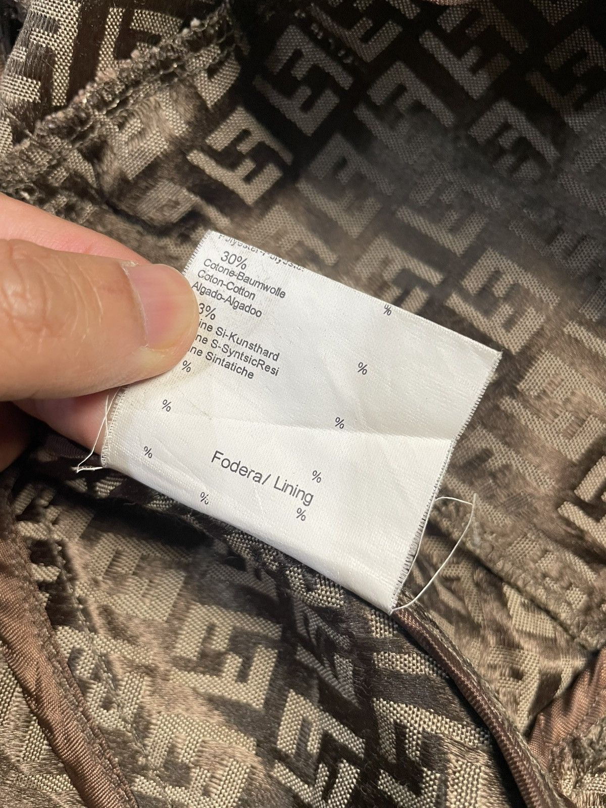 Fendi Vintage Fendi Zucca All-Over Monogram Zip Jacket Size 6 USA Size US S / EU 44-46 / 1 - 11 Thumbnail
