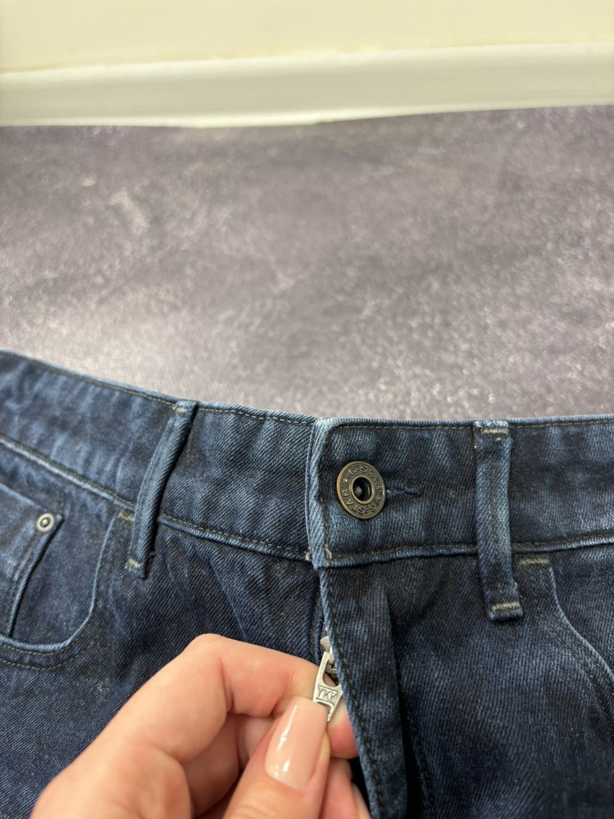 G-Star Vintage G-Star Raw Y2K Avant Garde Cropped Tapered Jeans Size US 27 - 14 Thumbnail