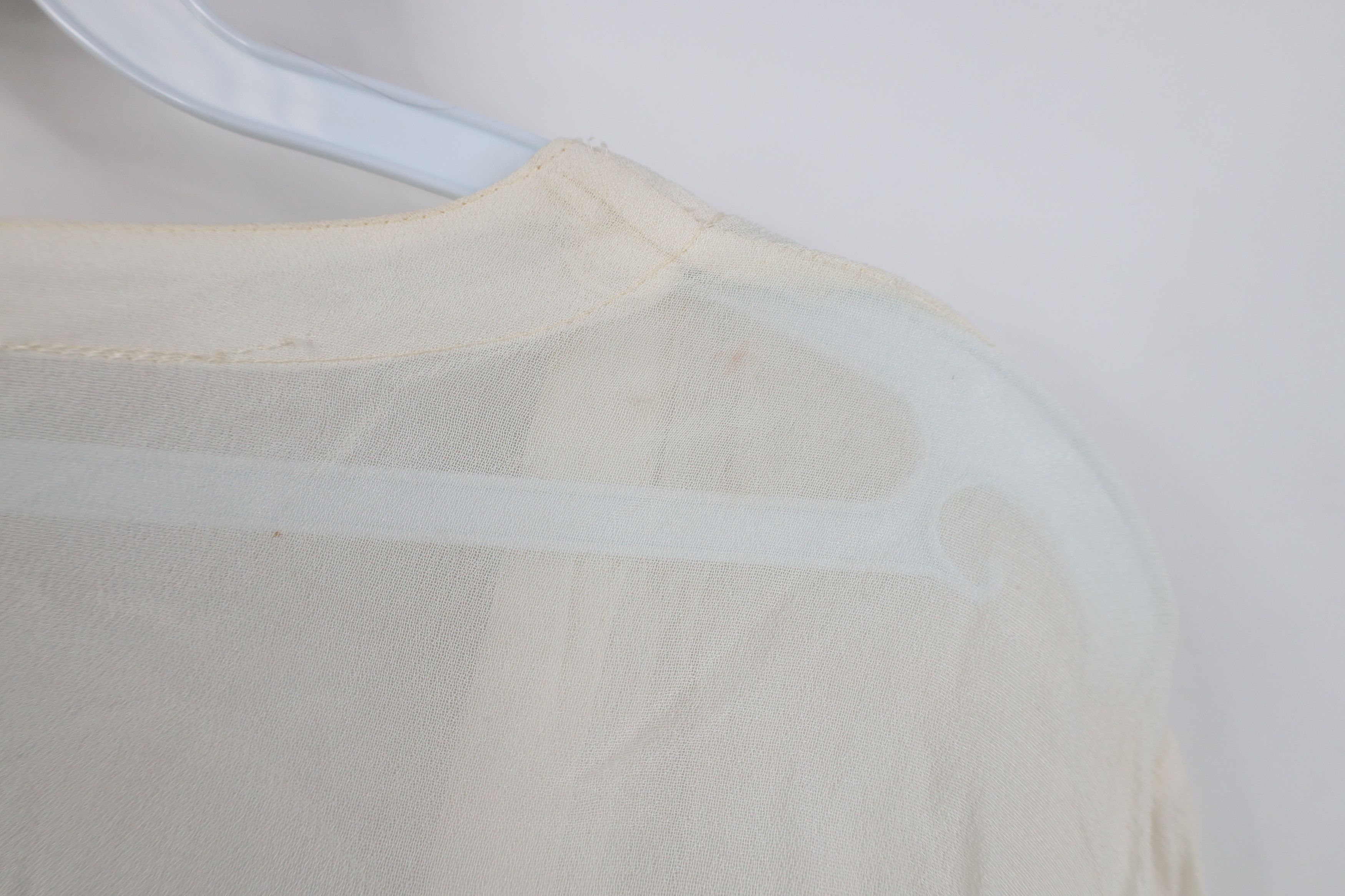 Vintage Deadstock Vintage 90s Babydoll Sheer Open Front Cardigan Size XL / US 12-14 / IT 48-50 - 10 Thumbnail