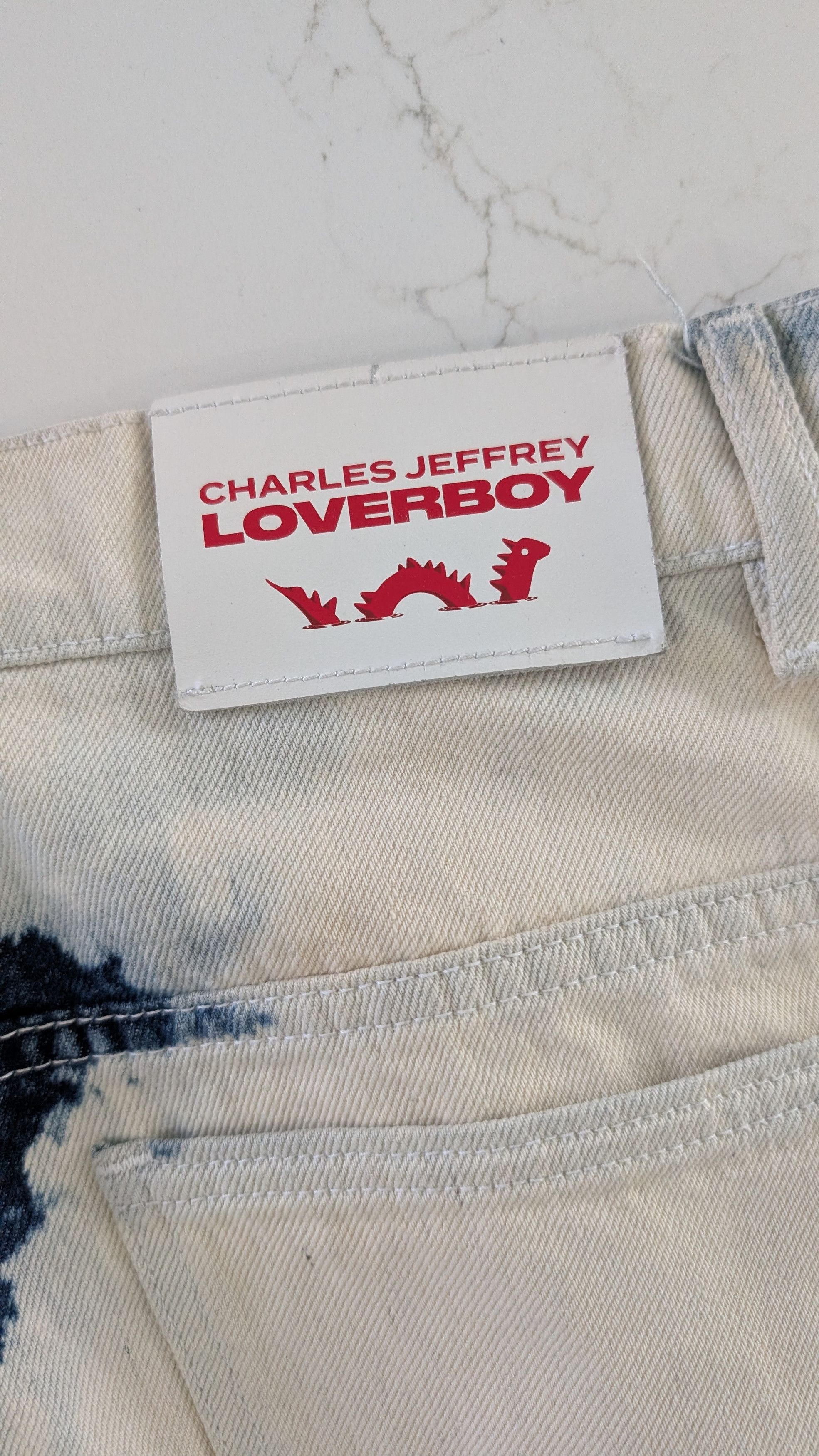 Charles Jeffrey LOVERBOY Charles Jeffrey LOVERBOY Bleached Wide Leg Jeans Size 30 Size US 30 / EU 46 - 3 Thumbnail