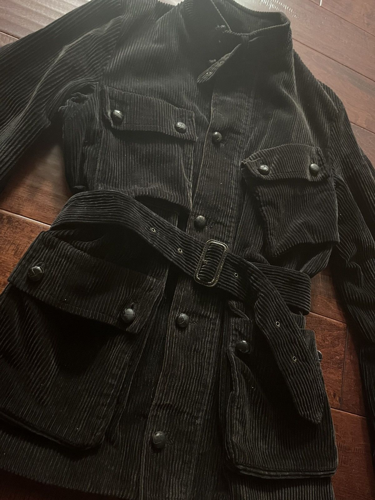 Number (N)ine AW01 Standards Corduroy Rider Motorcycle Jacket FW01 Size US M / EU 48-50 / 2 - 2 Thumbnail