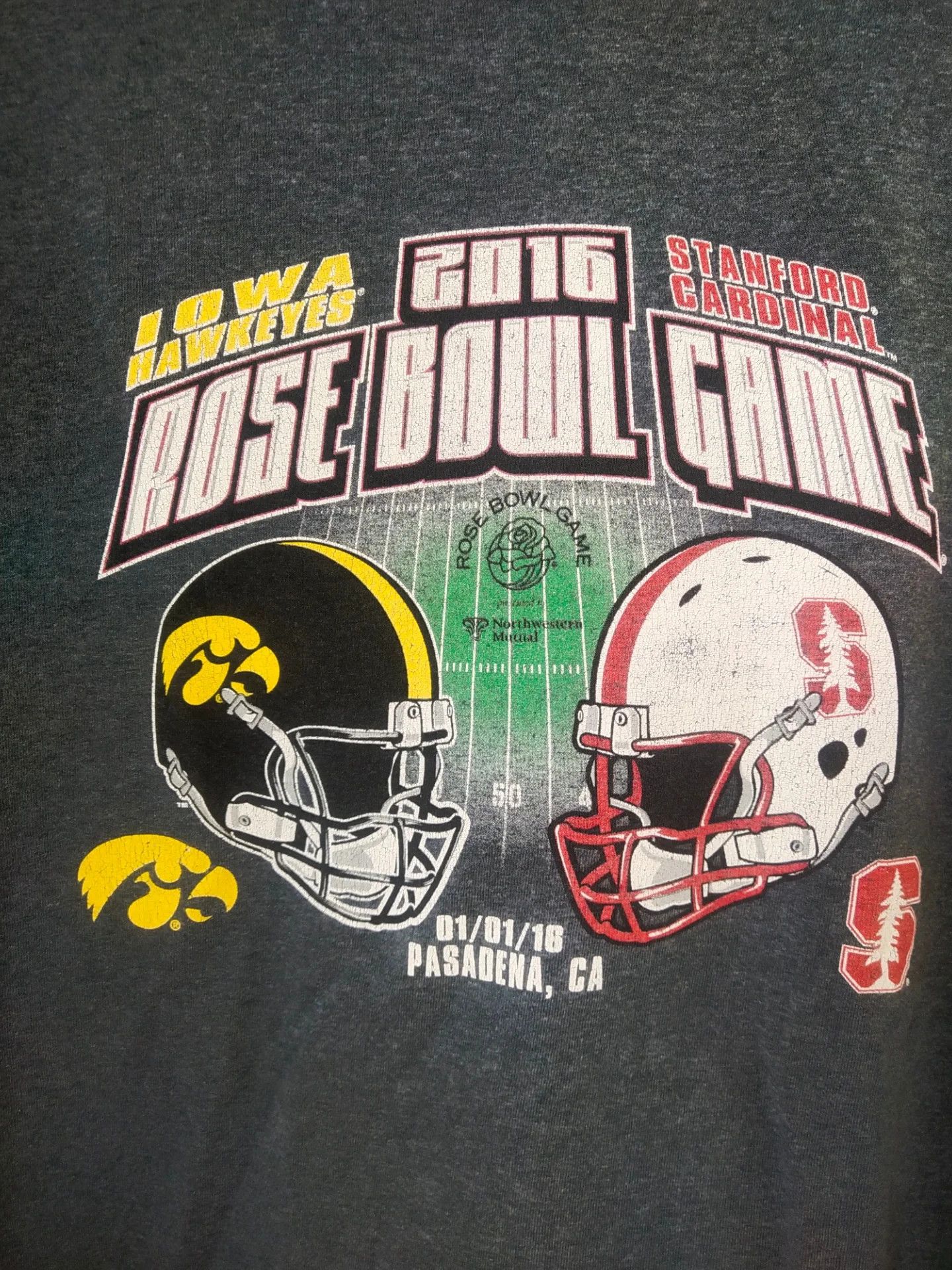NFL Rose Bowl Game 2016 American Football Rugby Tees Size US L / EU 52-54 / 3 - 2 Thumbnail