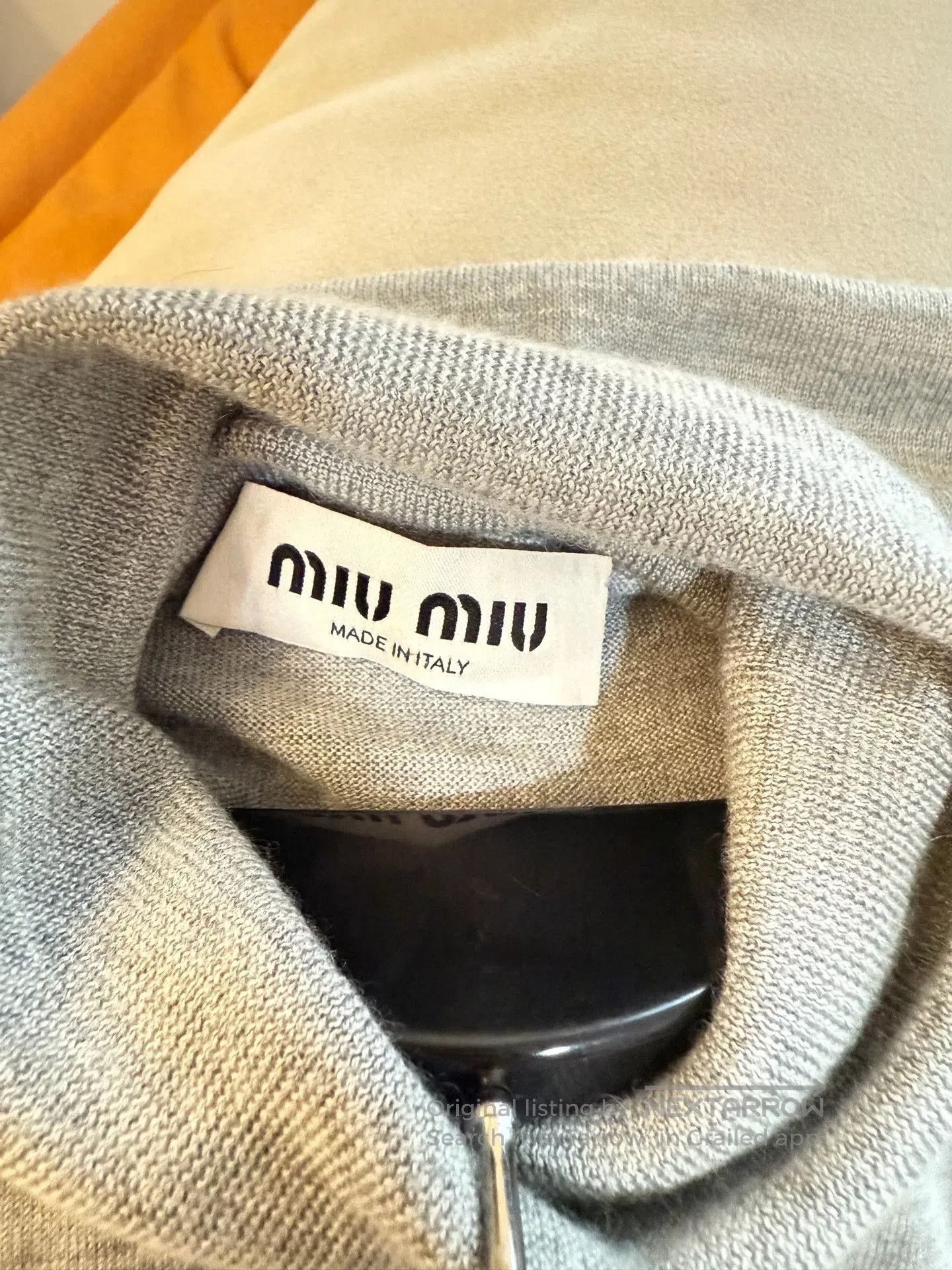 Miu Miu Miu Miu Gray Turtleneck Knit Sweater. Size S / US 4 / IT 40 - 8 Thumbnail