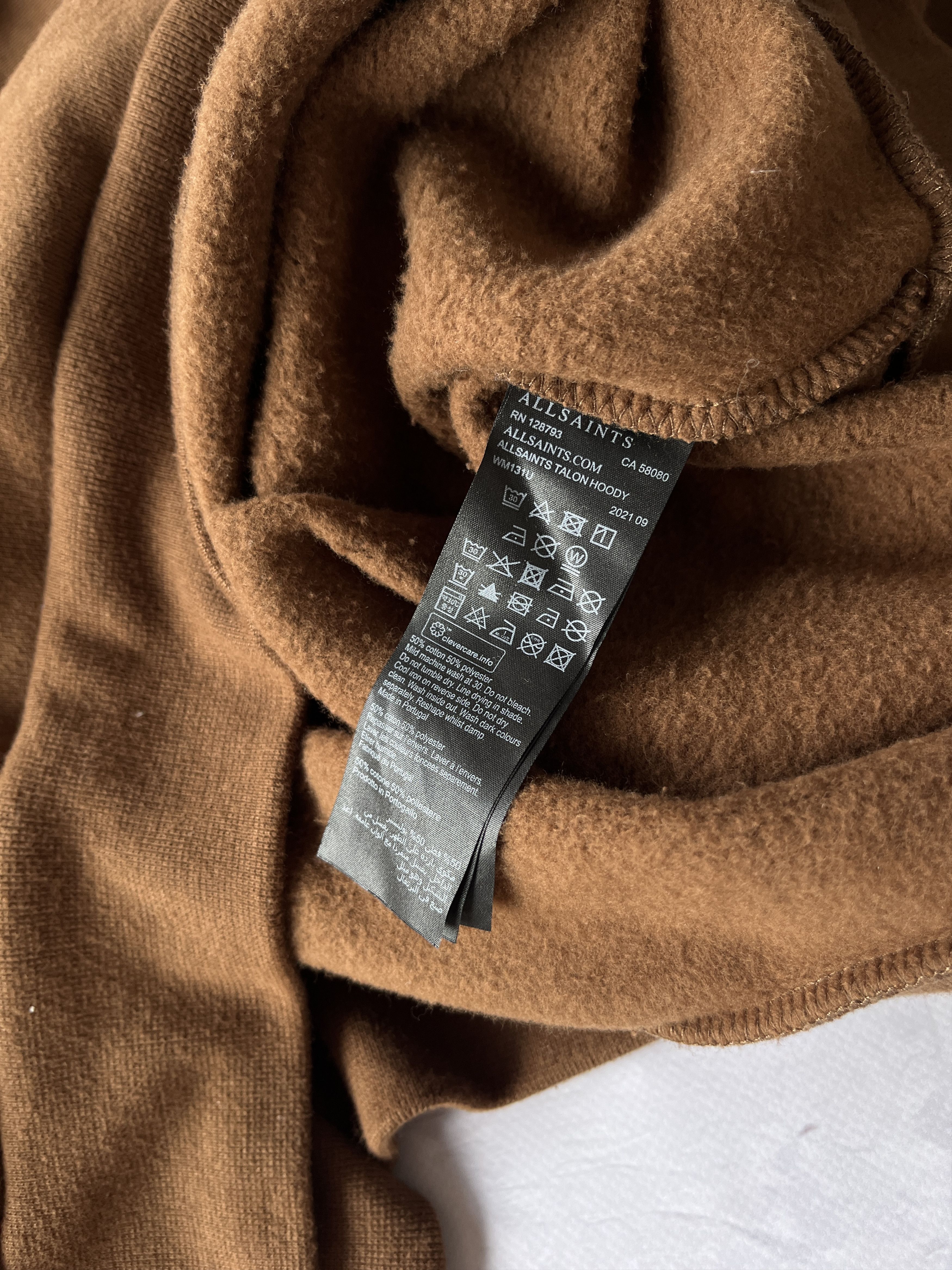 Allsaints × Vintage Vintage Allsaints Big Logo Boxy Fit Hoodie Size L / US 10 / IT 46 - 7 Thumbnail