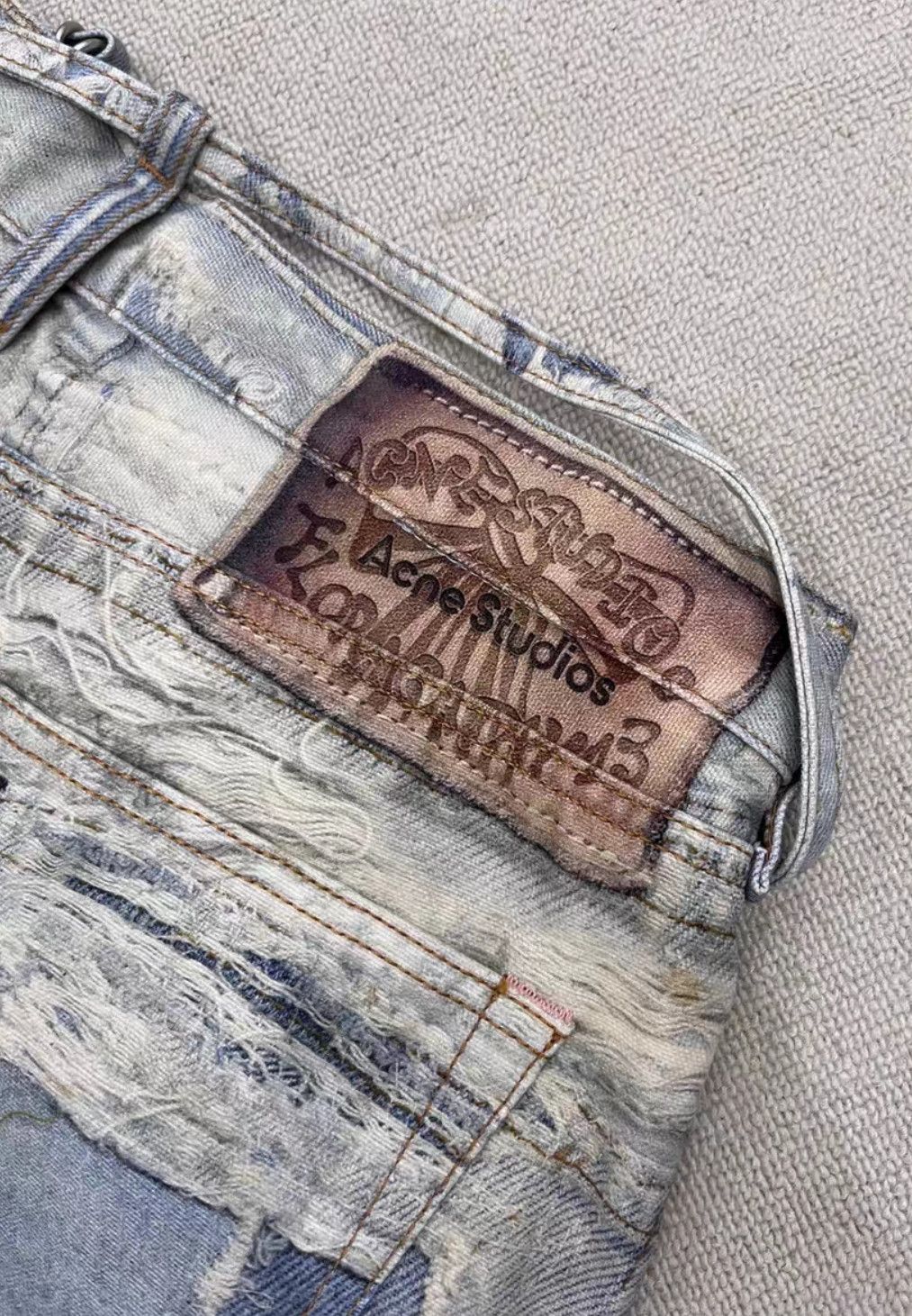 Acne Studios Acne Studios Heavy industry destruction optical illusion i Size 38" / US 16 / IT 52 - 3 Thumbnail