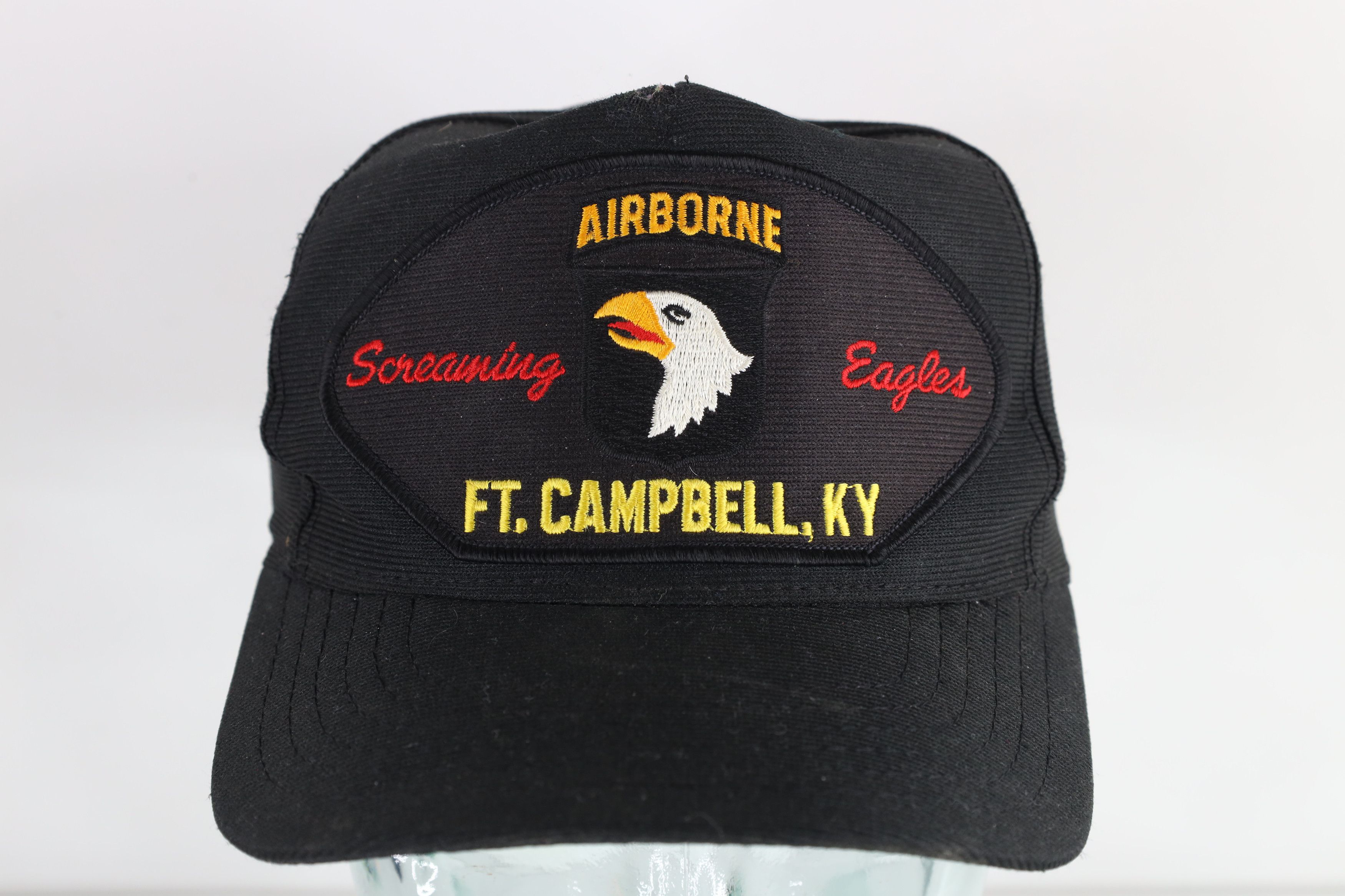 Vintage Vintage 80s 90s Airborne Screaming Eagles Ft Campbell Hat Size ONE SIZE - 1 Thumbnail