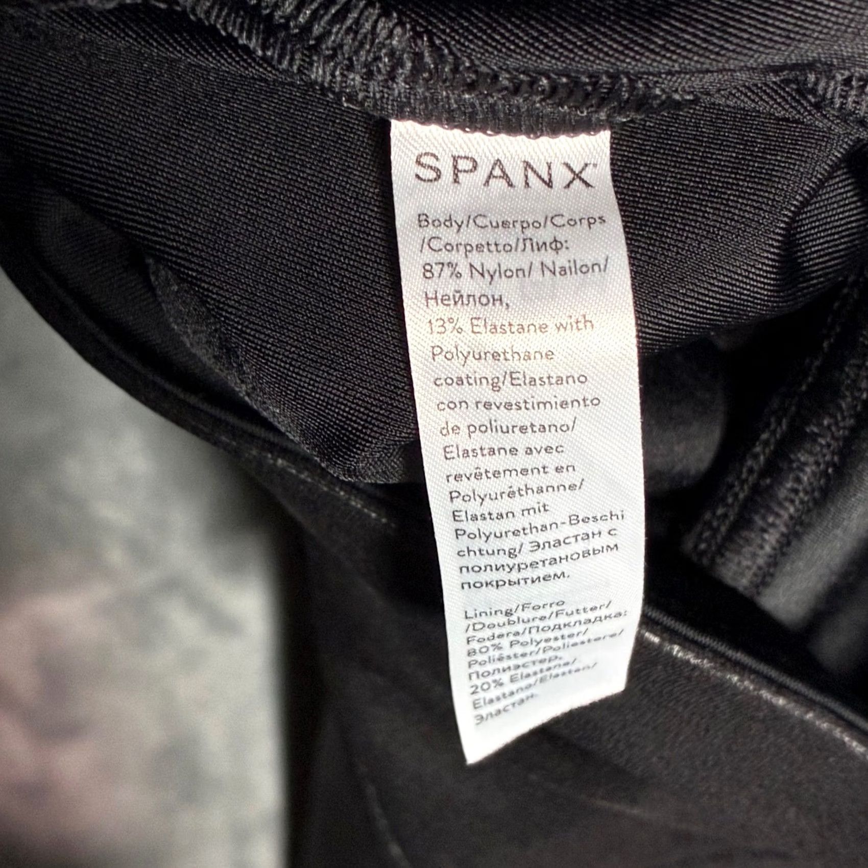 Spanx EUC SPANX Faux Leather Shine Leggings High Waist Black Women's M Size 32" / US 10 / IT 46 - 6 Thumbnail