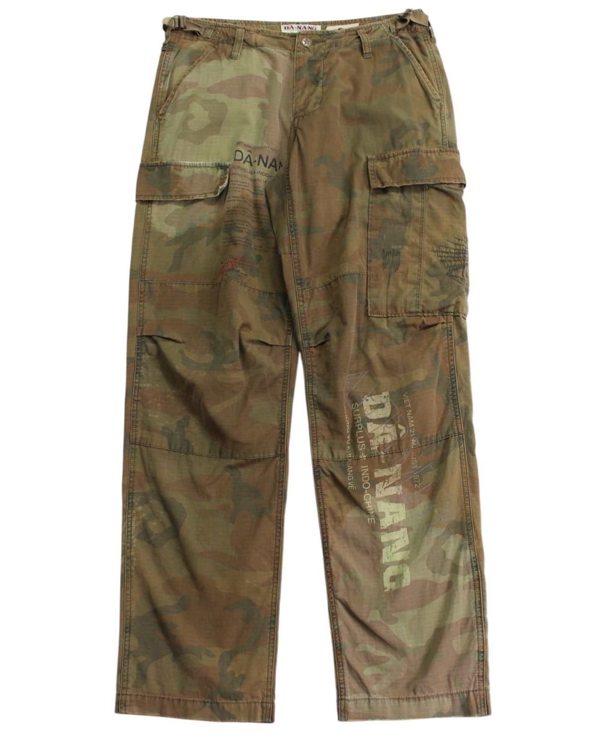 Hysteric Glamour 2000S DÂ-NANG CAMO DYED CARGO PANTS Size US 30 / EU 46 - 4 Thumbnail