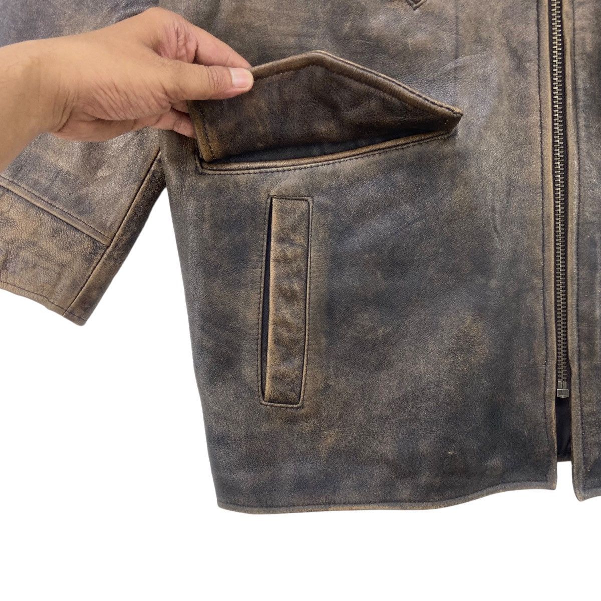 Genuine Leather Vtg 80s Midcoast International Original American Trade Mark Size US M / EU 48-50 / 2 - 12 Thumbnail