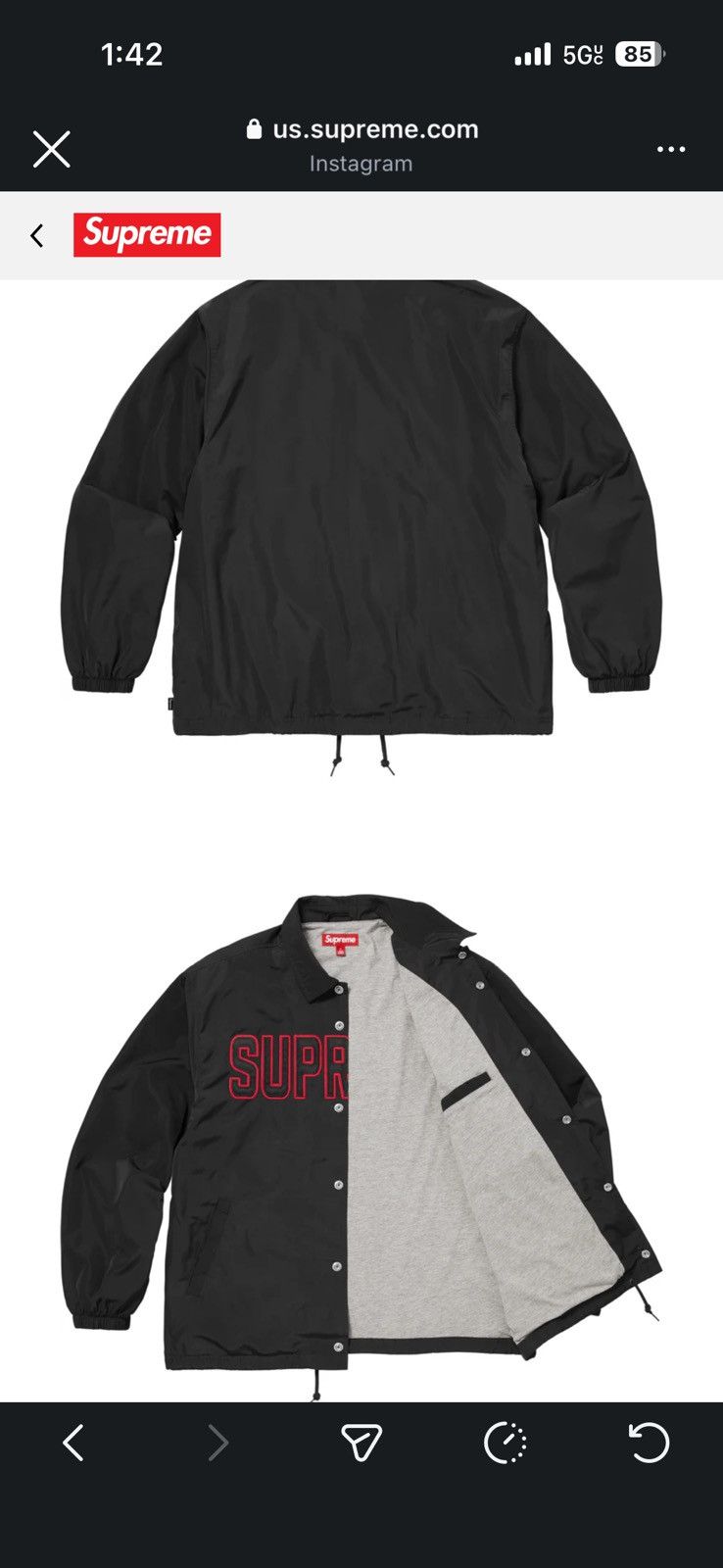 Supreme Supreme Spellout Coaches Jacket S26 Size US M / EU 48-50 / 2 - 5 Thumbnail
