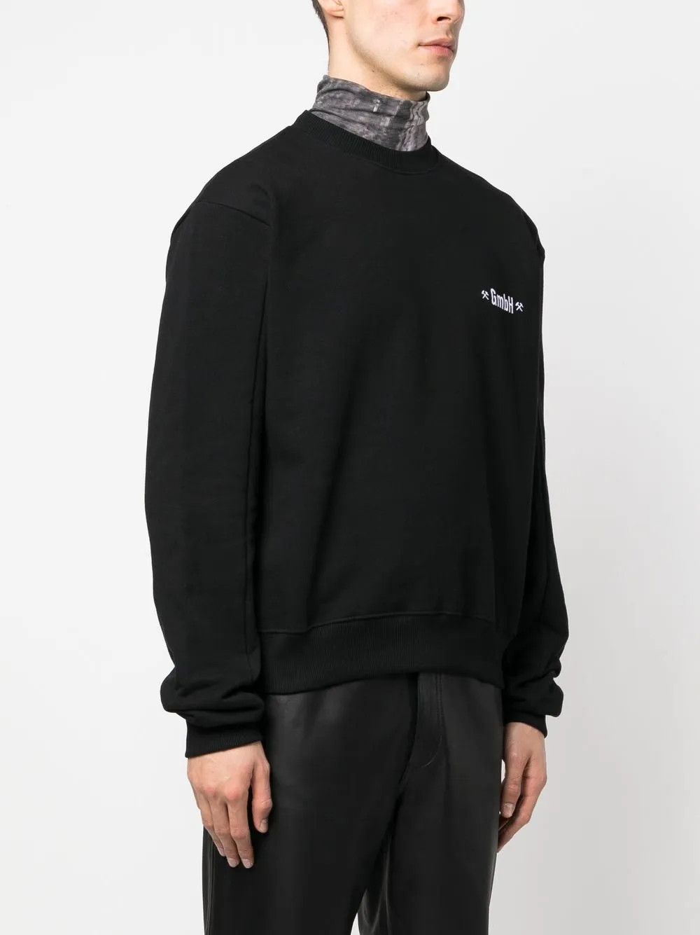 GmbH o1mle0125 Crewneck Jumper Sweatshirt in Black Size US M / EU 48-50 / 2 - 2 Thumbnail