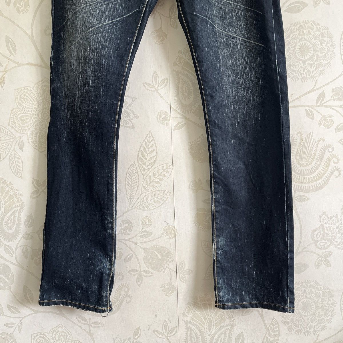 Swagger Acid Wash Faded Black Swagger Buttons Denim Size US 34 / EU 50 - 6 Thumbnail