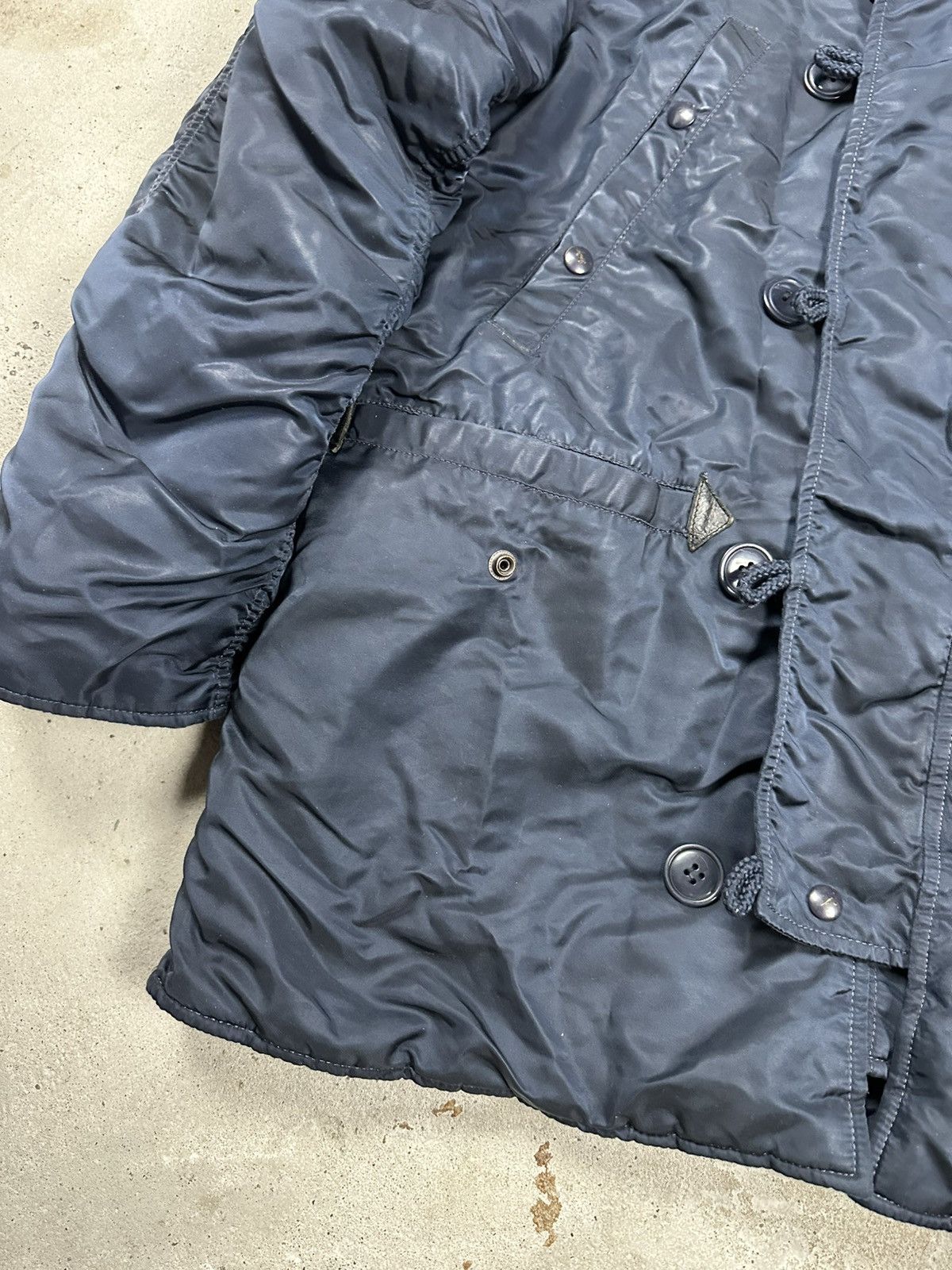 Alpha Industries × Vintage Vintage Y2K Alpha Industries Parka N-3B N Navy Jacket Size US M / EU 48-50 / 2 - 7 Thumbnail