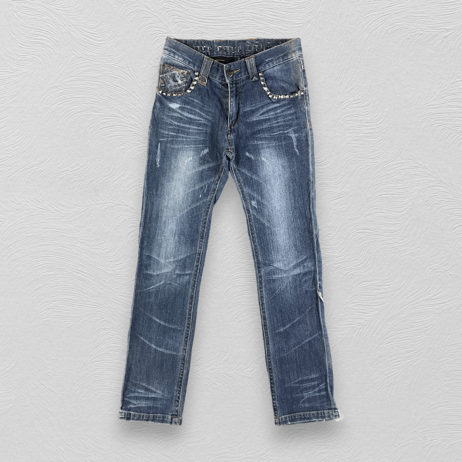 image of Vintage More Core Division Spiked Punk Jeans Kj2084 in Blue, Men's (Size 32)