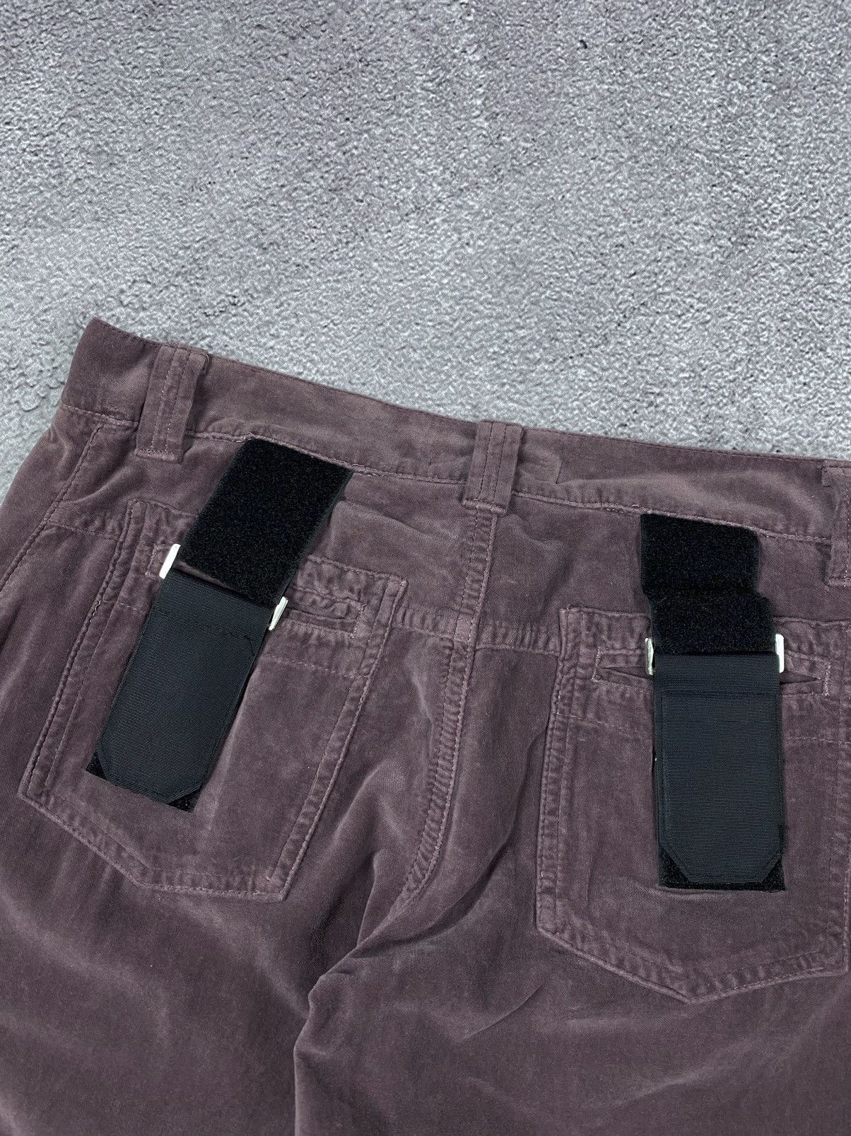Dolce & Gabbana × Vintage Dolce Gabbana Runway 2003 Velvet Velour Bondage Womens Pants Size 28" / US 6 / IT 42 - 12 Thumbnail