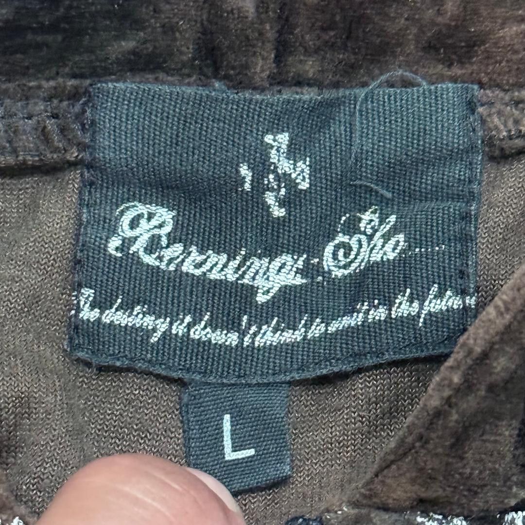 BERNINGS SHO 🔥 RARE! VINTAGE BERNING SHO VELVET SLEEVELESS HOODIE Size US L / EU 52-54 / 3 - 5 Thumbnail