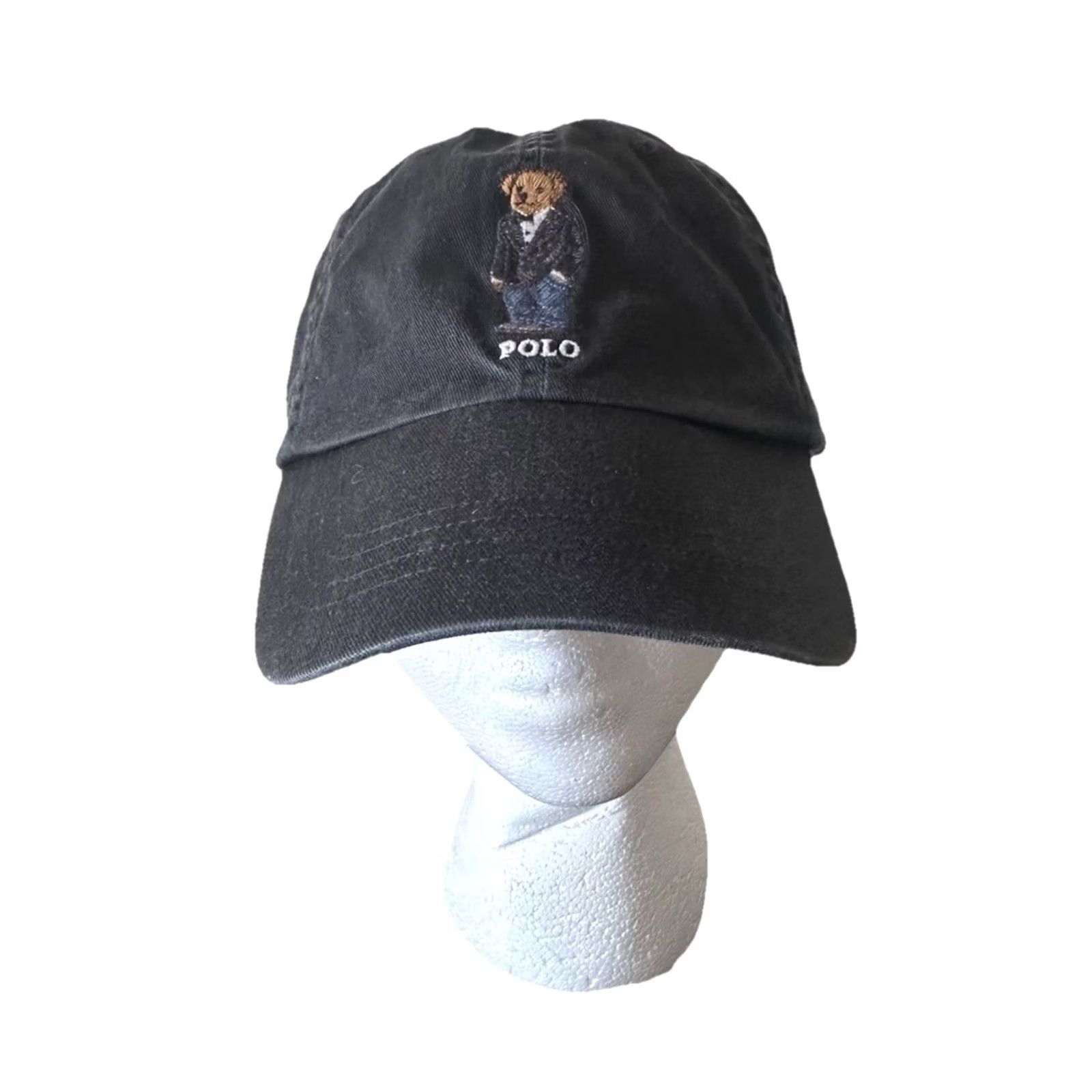 Polo Ralph Lauren VINTAGE Polo Ralph Lauren Polo Bear Baseball Cap Tuxedo Black Hat Strapback One Size Black Polo Bear James Bond Martini Adjustable Men Cap Size US M / EU 48-50 / 2 - 2 Thumbnail