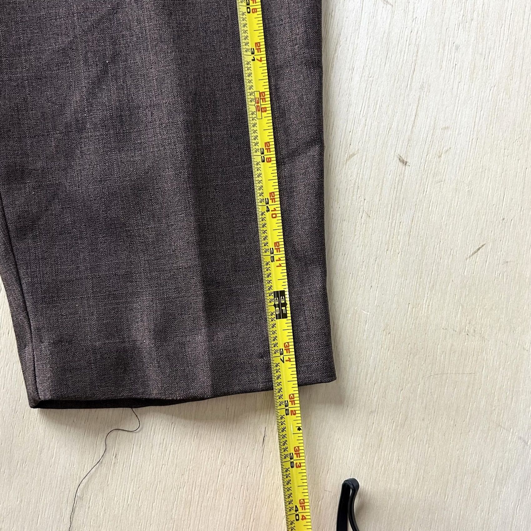 Vintage VINTAGE Pride & Joy Dress Pants Womens 6P Brown Polyester Elastic Waist USA Size 28" / US 6 / IT 42 - 7 Thumbnail