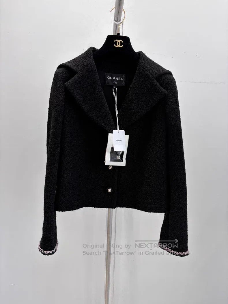 Chanel Chanel Black navy collar jacket Size XS / US 0-2 / IT 36-38 - 1 Thumbnail